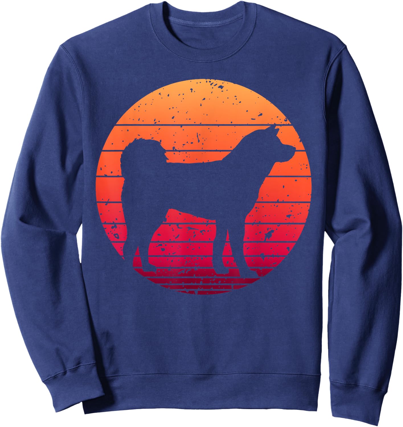 Cute Akita Art Women Akita Inu Breed Dog Lovers Sweatshirt - Sweatshirt | Navy