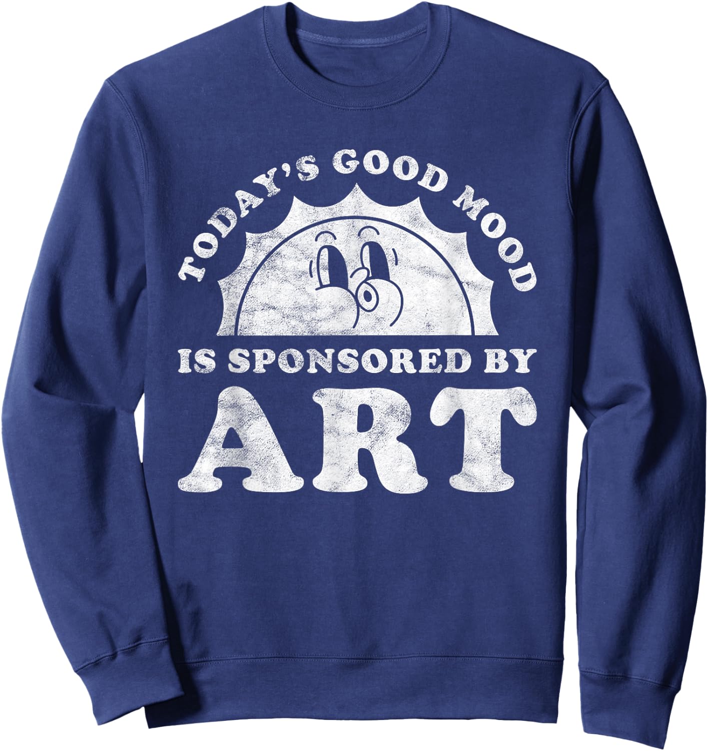 Funny Cute Retro Vintage Art or Art Teacher Sweatshirt - Sweatshirt | Navy