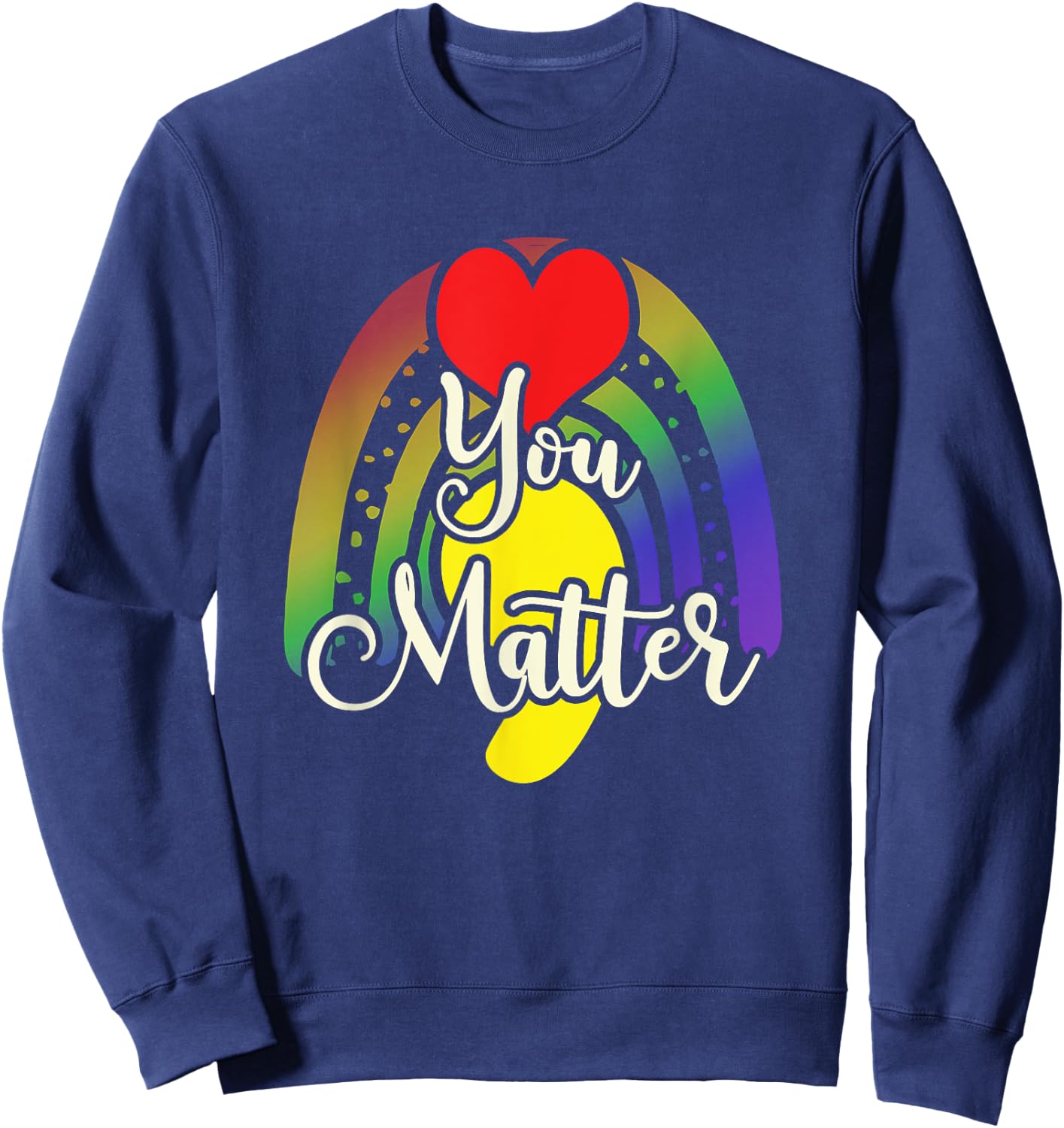 You Boho Rainbow Galaxy Star Matter Sweatshirt - Sweatshirt | Navy