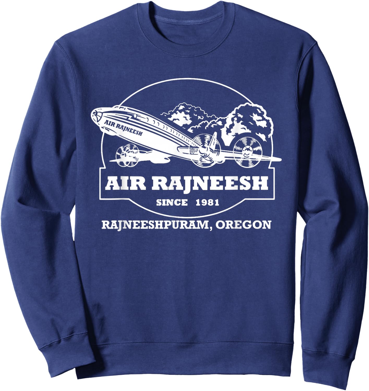Air Rajneesh | Bhagwan Osho Shree Rajneesh Sweatshirt - Sweatshirt | Navy