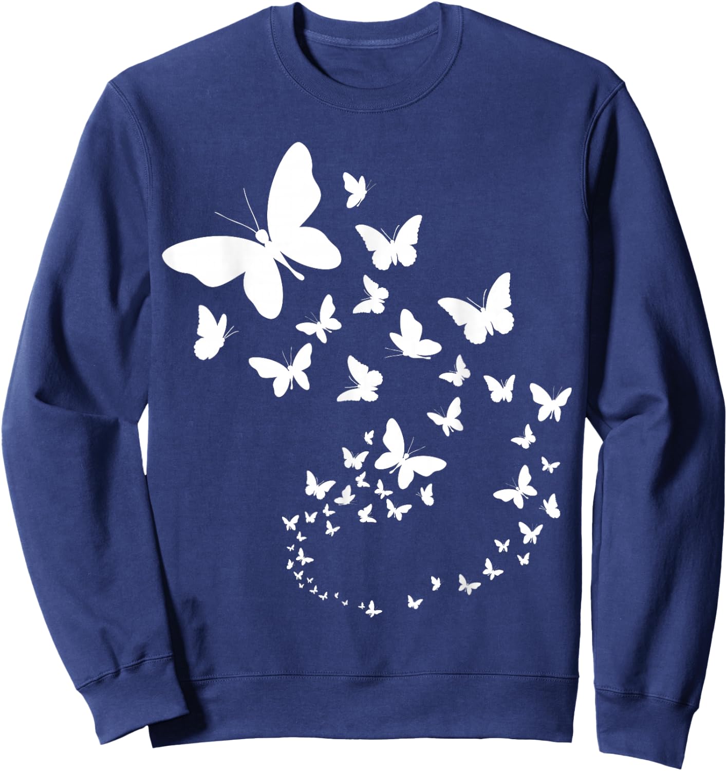 Butterfly Theme Sweatshirt - Sweatshirt | Navy