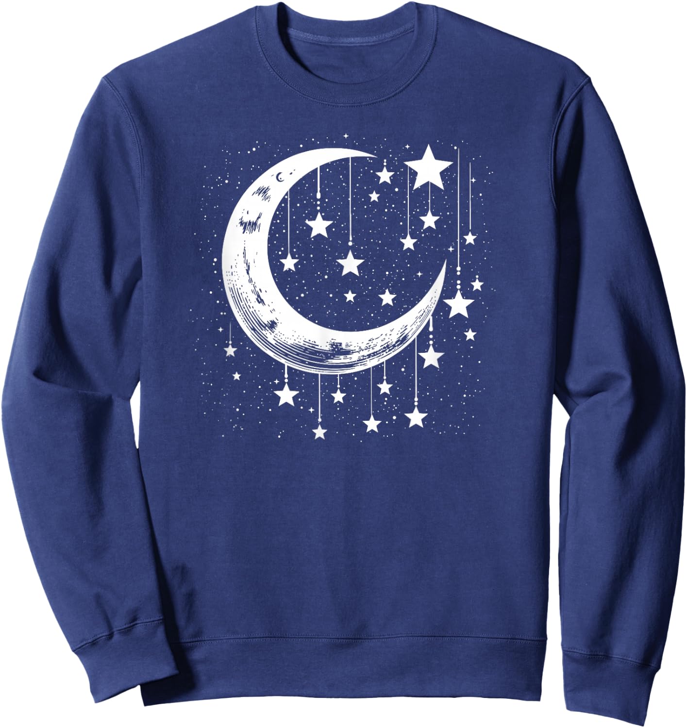 Galaxy Night Sky Moon Lunar Stars Love Sweatshirt - Sweatshirt | Navy