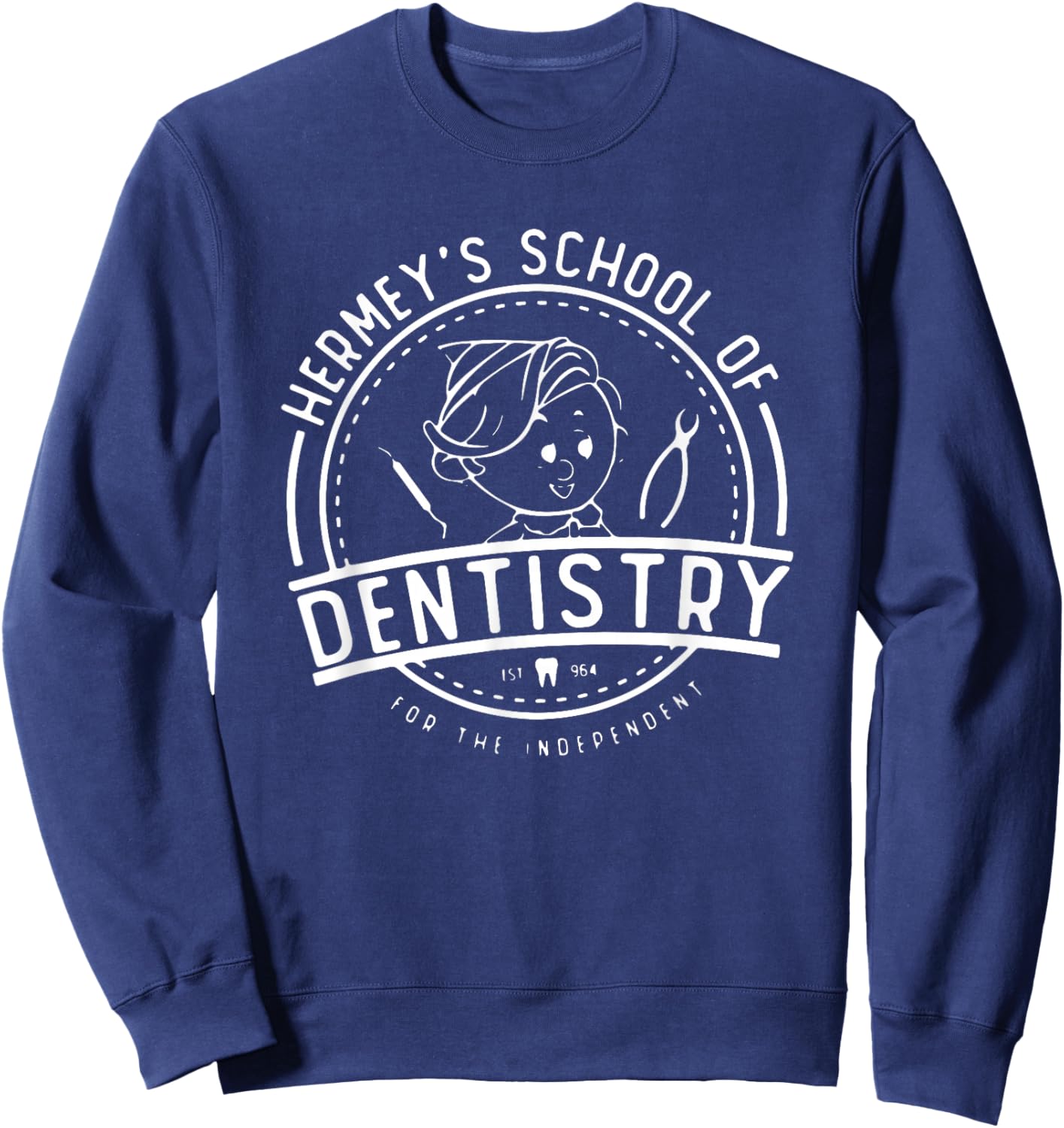 Hermey’s School of Dentistry Christmas Dental Hygienist Sweatshirt - Sweatshirt | Navy