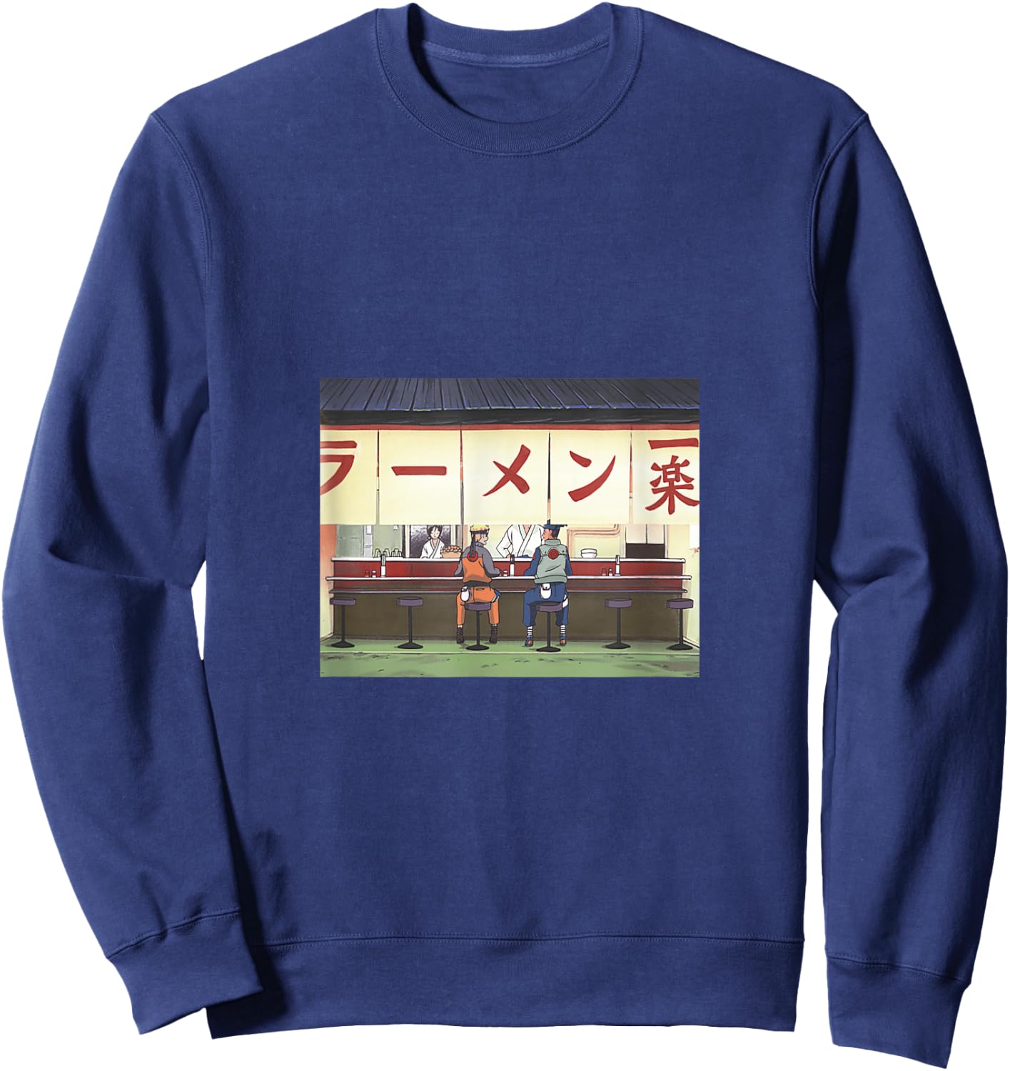 Naruto Shippuden Manga Series Dinner Time Sweatshirt - Sweatshirt | Navy