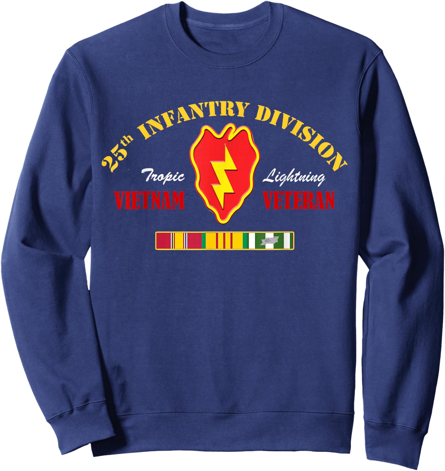 25th Infantry Division Vietnam Veteran Sweatshirt - Sweatshirt | Navy