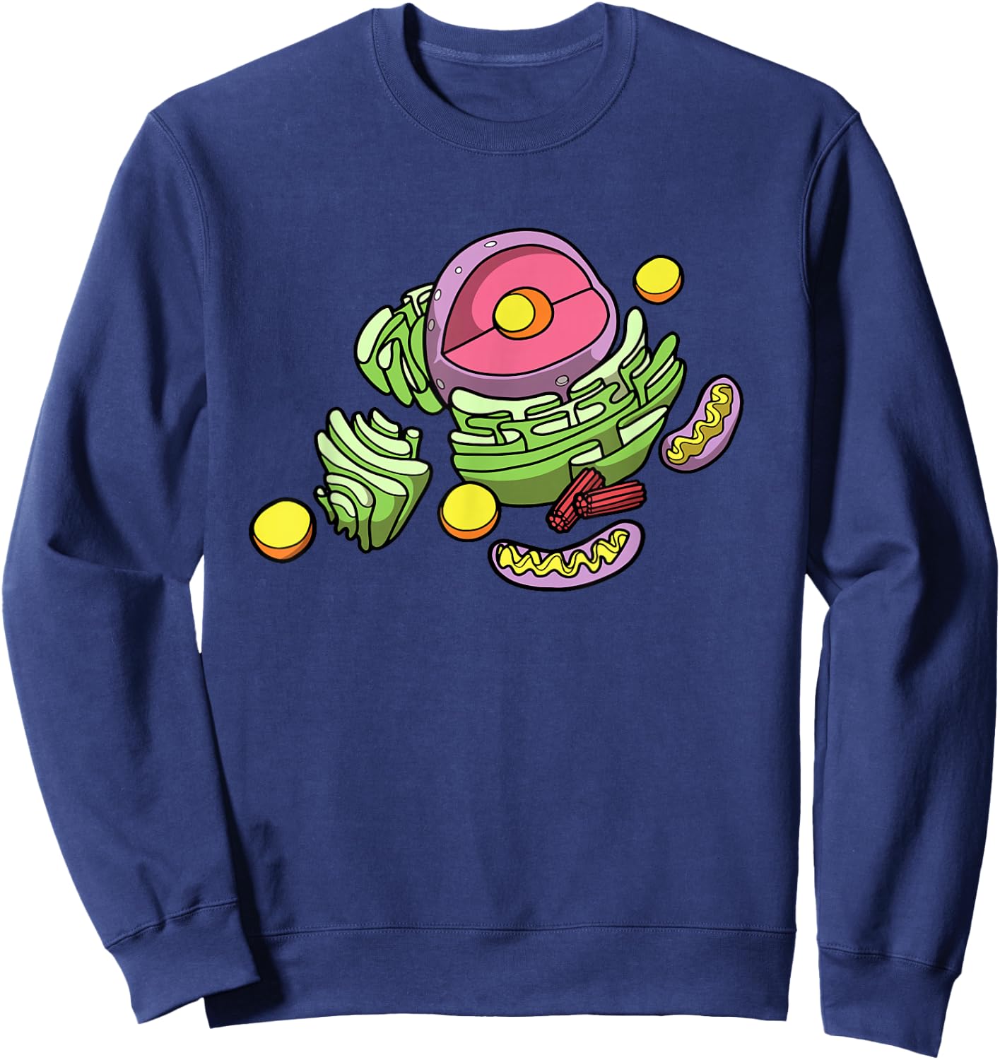 Ecology Biologist Cells - Bio Student Science Biology Sweatshirt - Sweatshirt | Navy