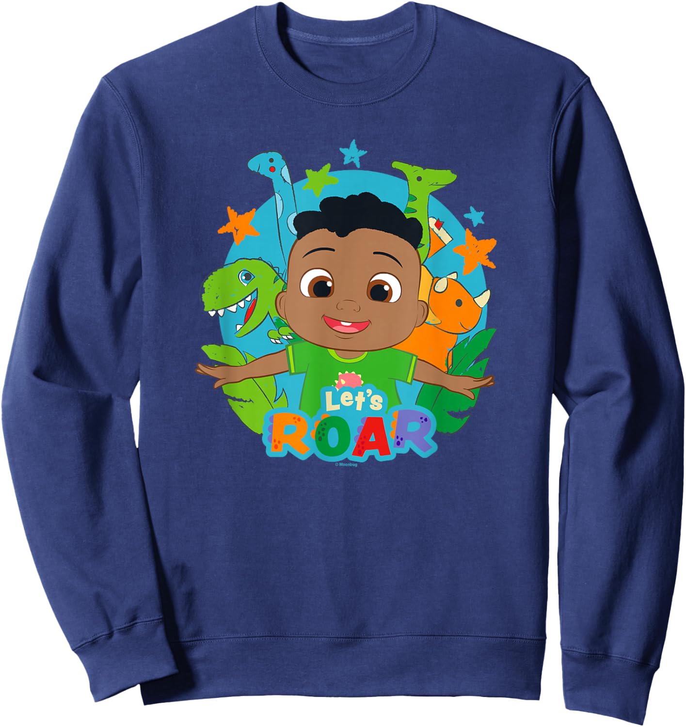 CoComelon Cody Let's Roar Dino Box Up Sweatshirt - Sweatshirt | Navy