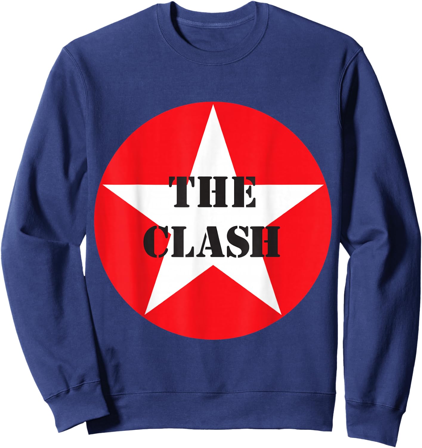 The Clash - Circle Star Sweatshirt - Sweatshirt | Navy