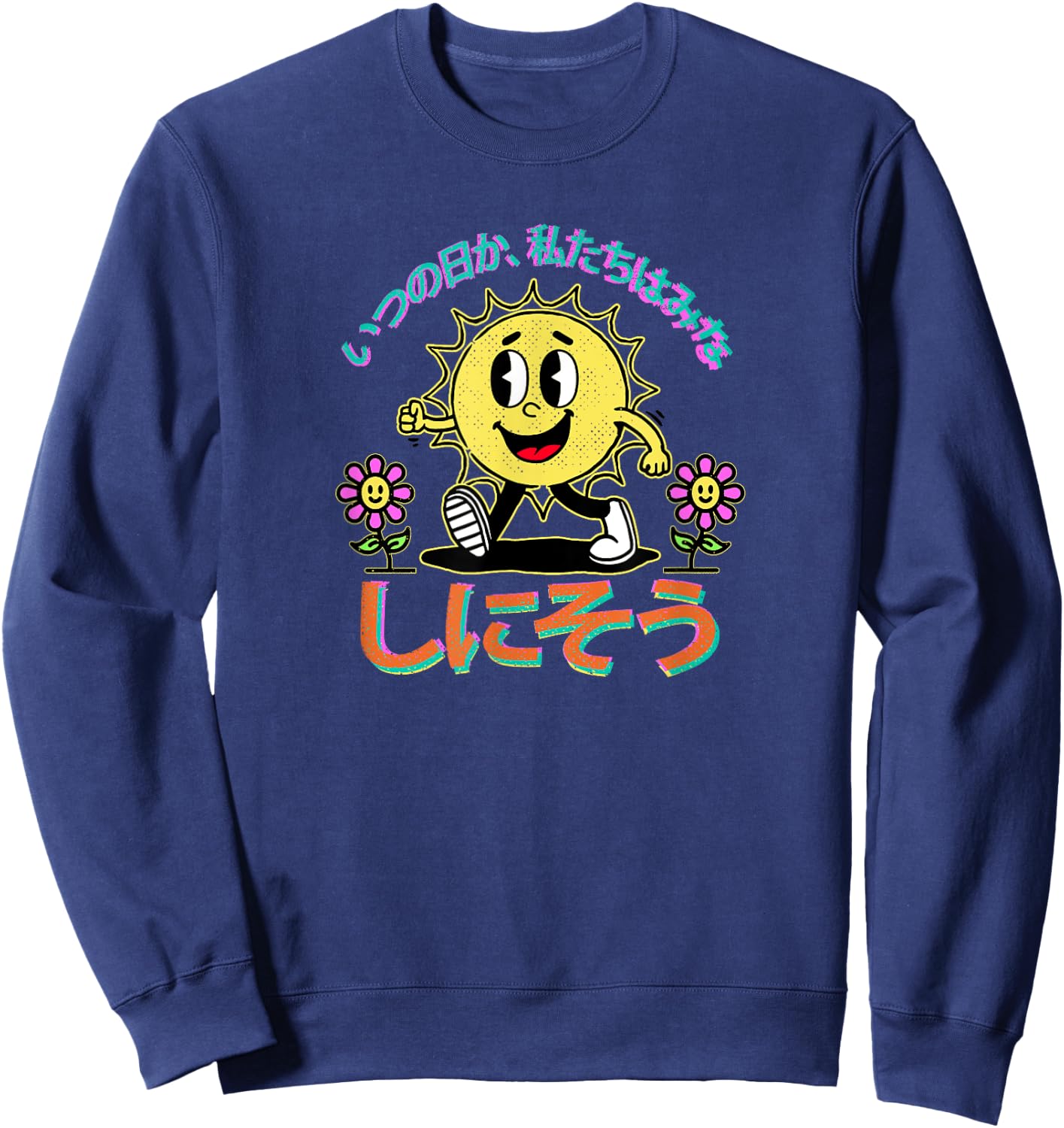 Someday We'll All Be Dead Dark Humor Existential Dread Retro Sweatshirt - Sweatshirt | Navy