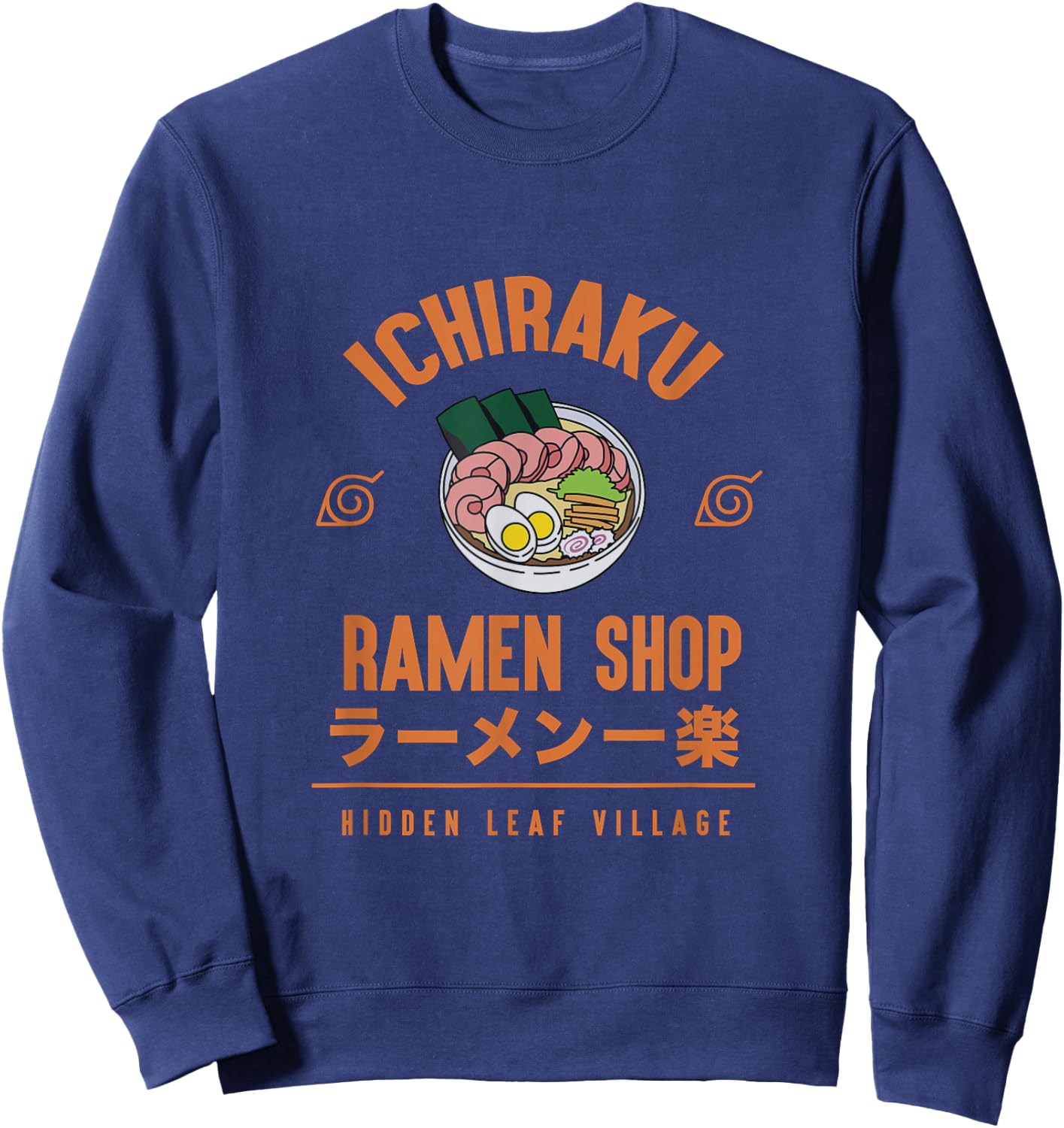Naruto Shippuden Anime Cartoon Ramen Shop Small Sweatshirt - Sweatshirt | Navy