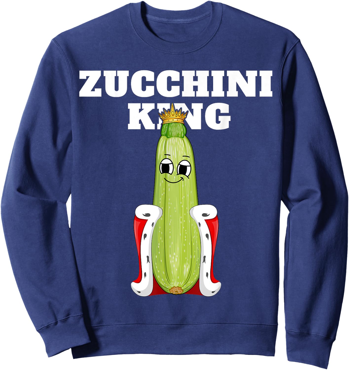 Zucchini King | Zucchini | Boys Zucchini Sweatshirt - Sweatshirt | Navy