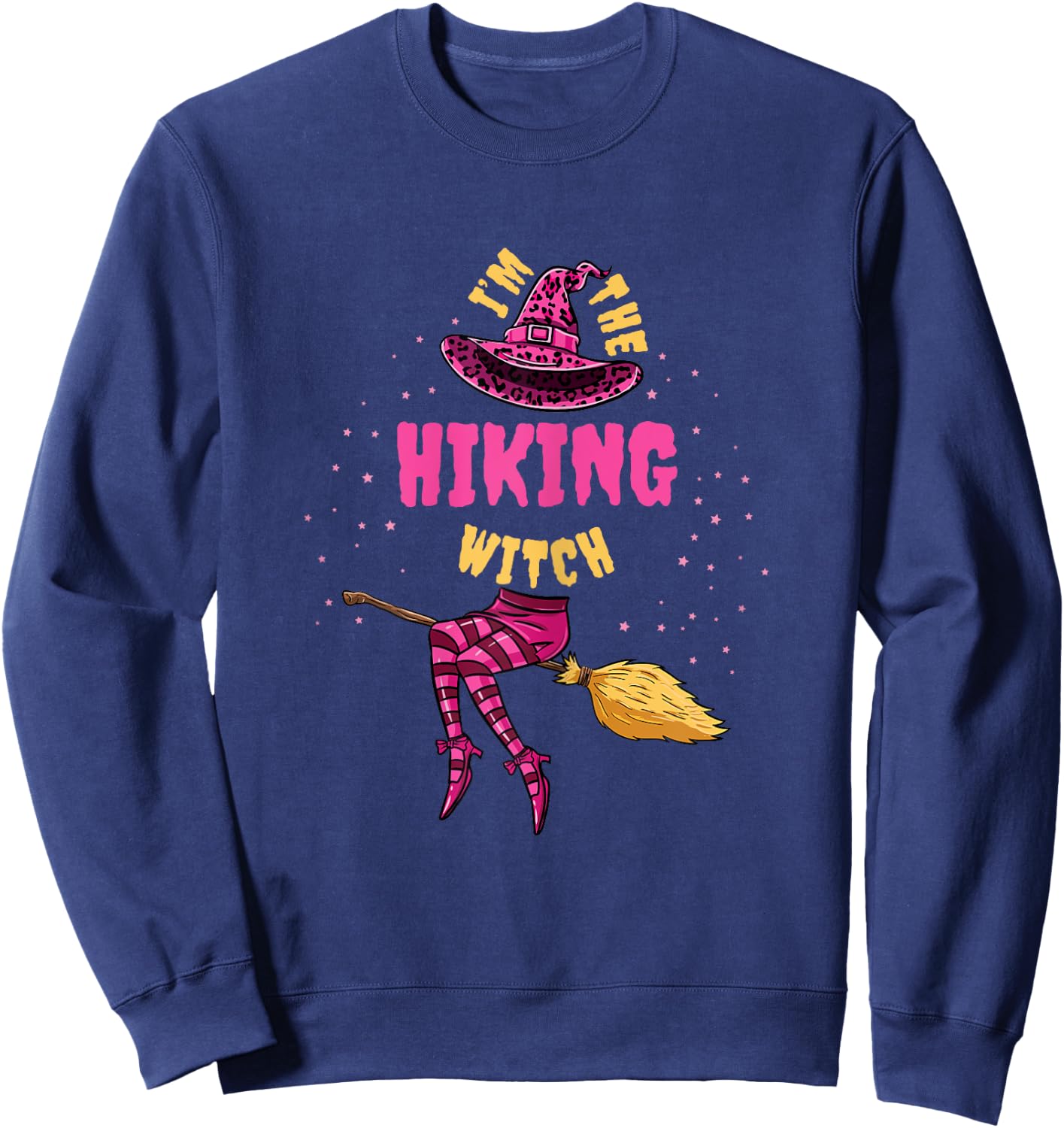 Im The Hiking Witch Halloween Matching Sweatshirt - Sweatshirt | Navy