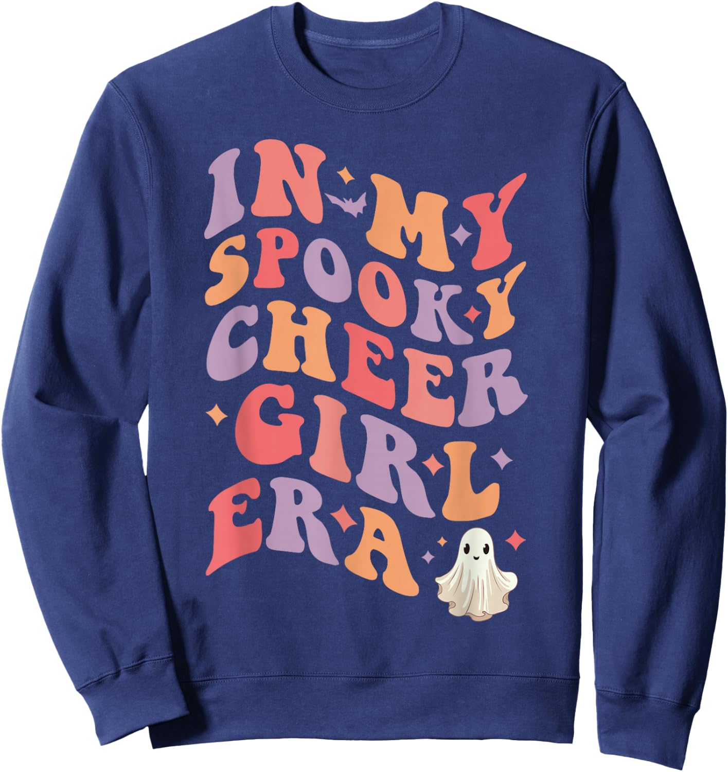 in My Spooky Cheer Girl Era Cheerleader Girl Woman Halloween Sweatshirt - Sweatshirt | Navy