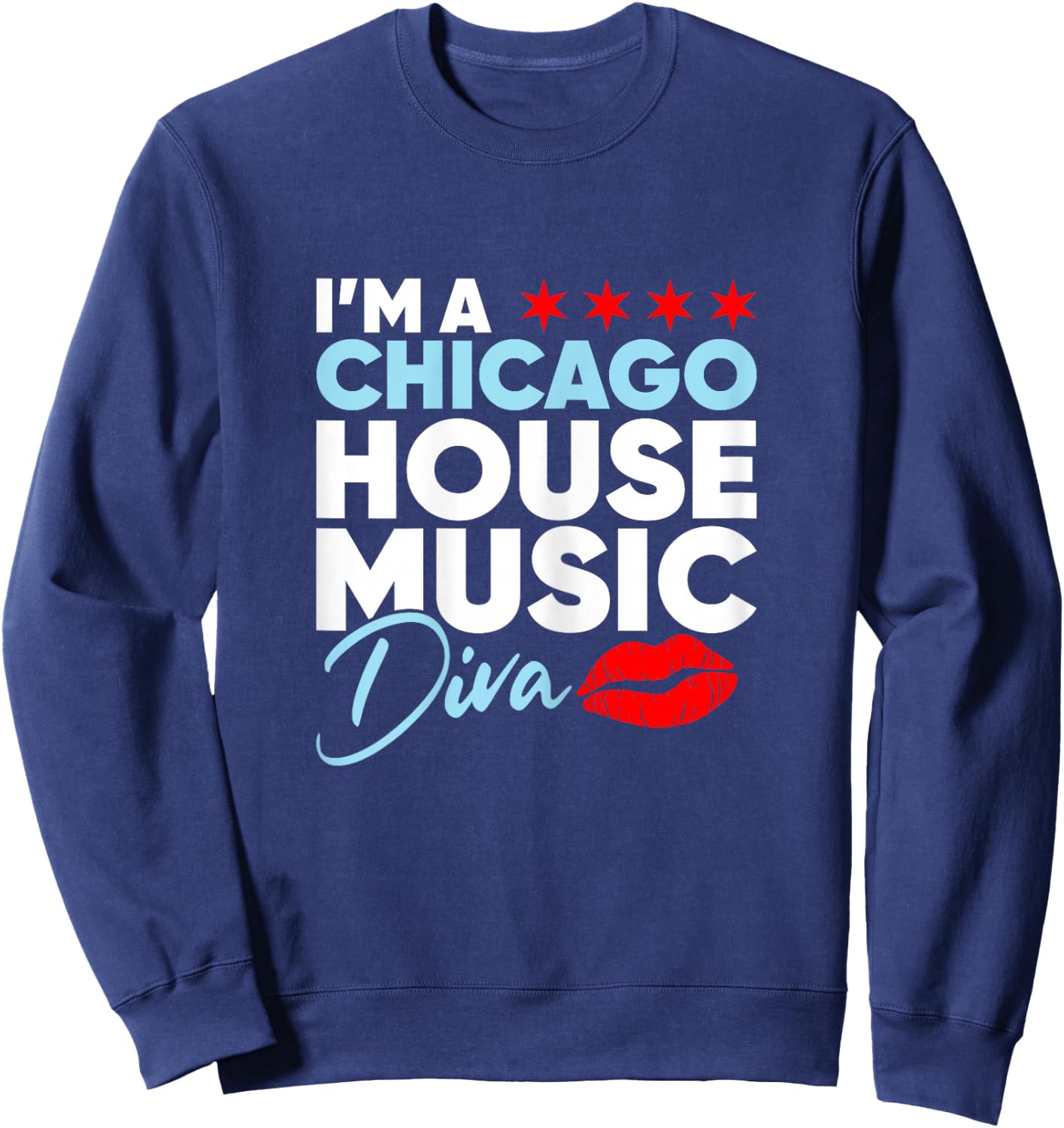 Chicago House Music Diva Sweatshirt - Sweatshirt | Navy