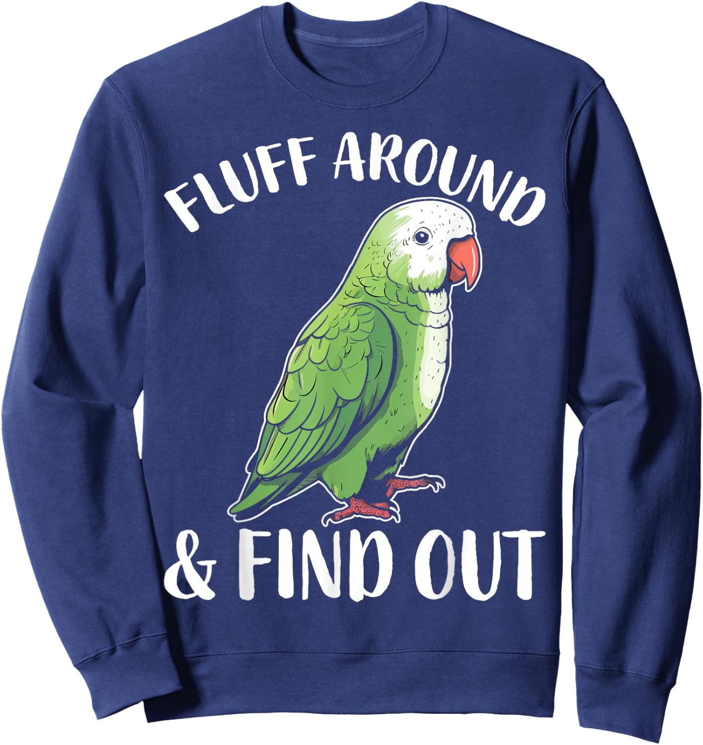 Funny Quaker Parrot Sweatshirt - Sweatshirt | Navy