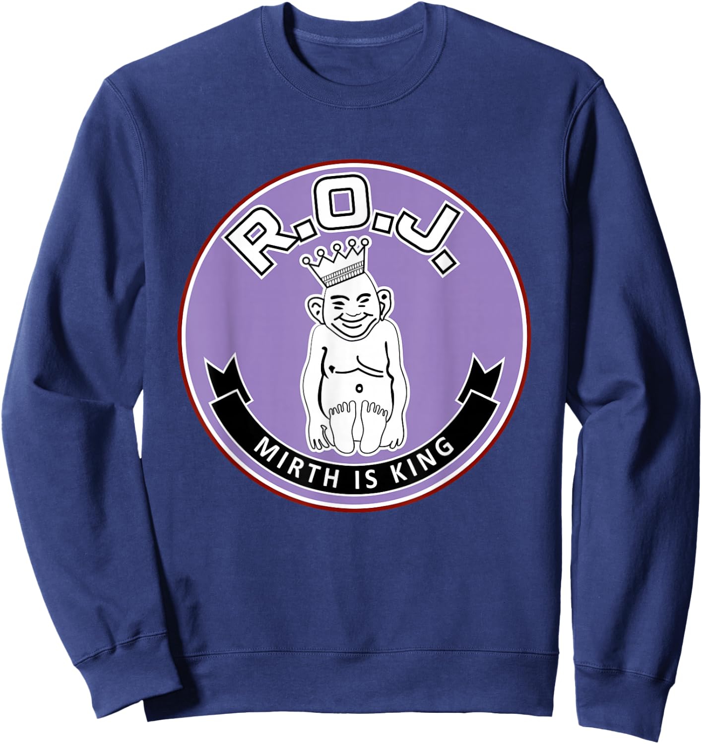 Royal Order of Jesters Mirth King Shriner Mason Father's Day Sweatshirt - Sweatshirt | Navy