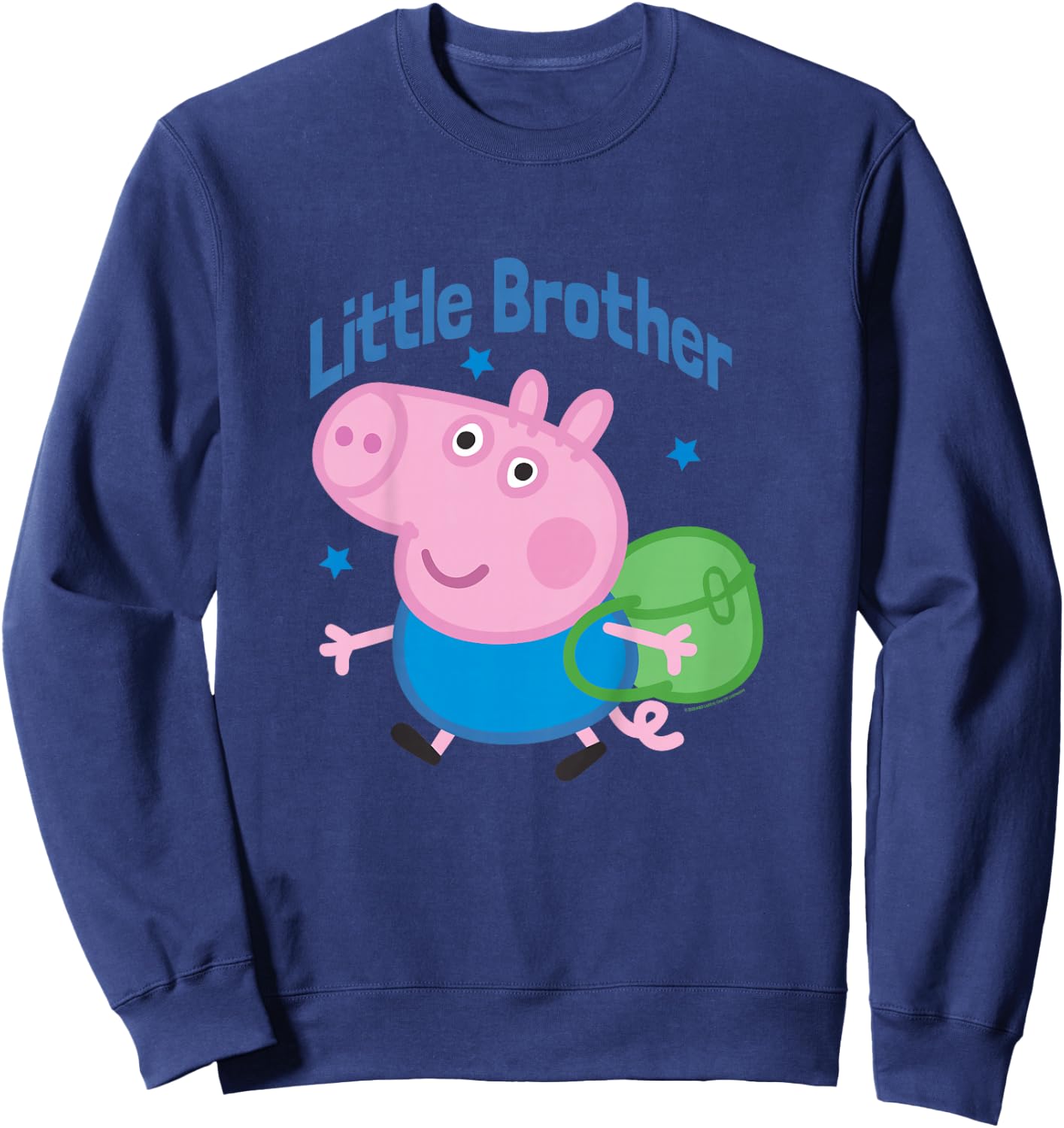 Kids Peppa Pig George Pig Little Brother Backpack Sweatshirt - Sweatshirt | Navy