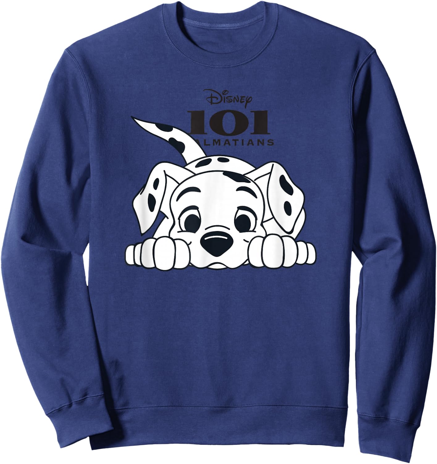 Disney 101 Dalmatians Playful Position Puppy Logo V2 Sweatshirt - Sweatshirt | Navy