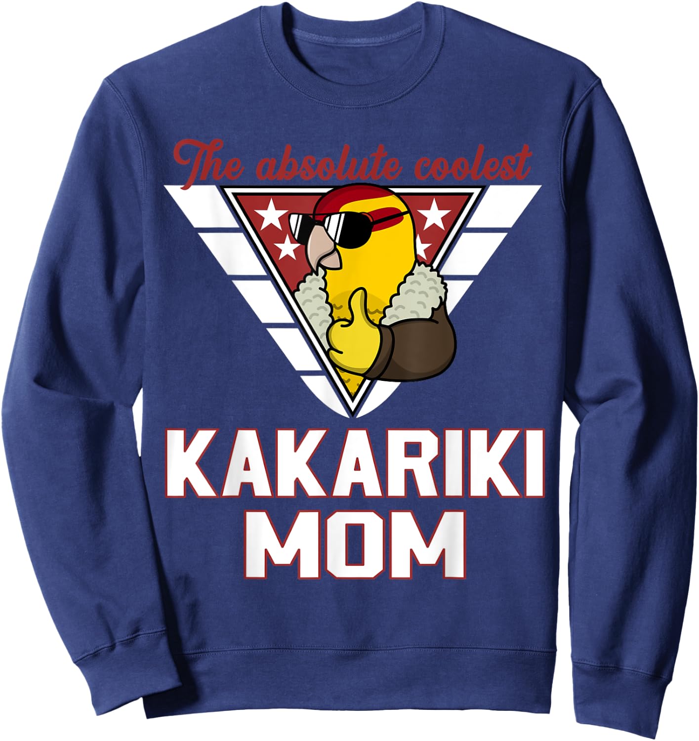 Coolest Kakariki Parrot Mom I Yellow Lutino Kakariki Sweatshirt - Sweatshirt | Navy