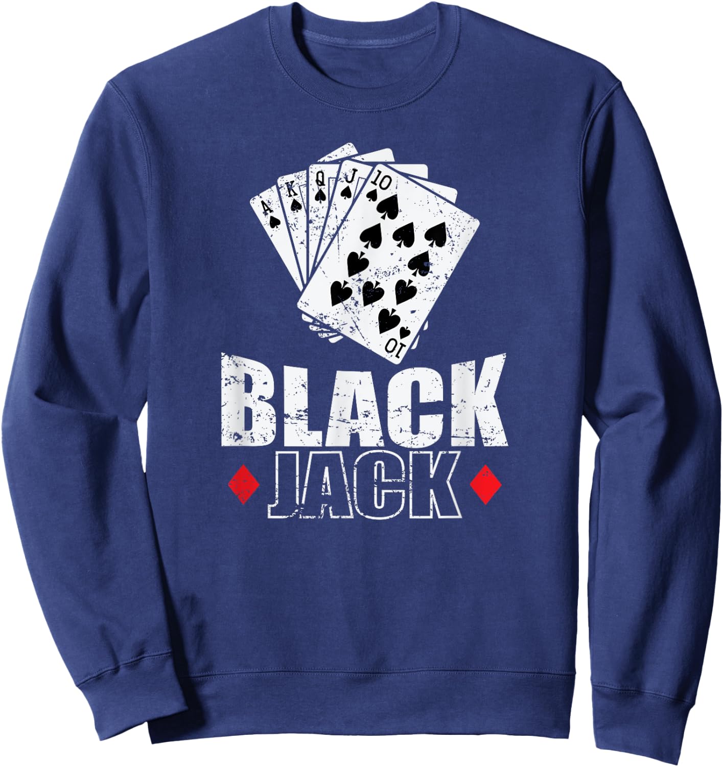 Blackjack America Card Game Casino Sweatshirt - Sweatshirt | Navy