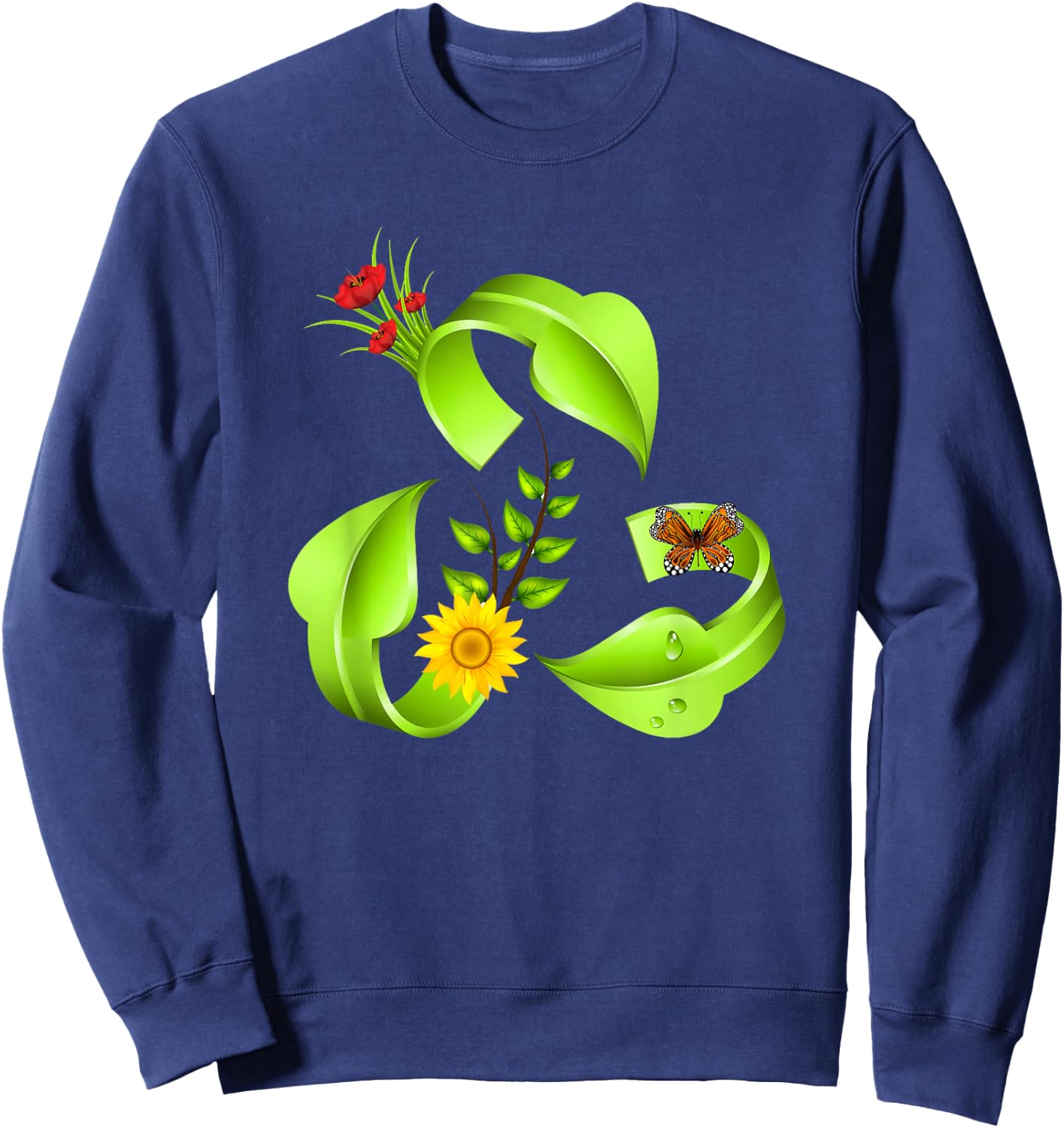 Recycle shirt , recycle , recycle for boys Sweatshirt - Sweatshirt | Navy