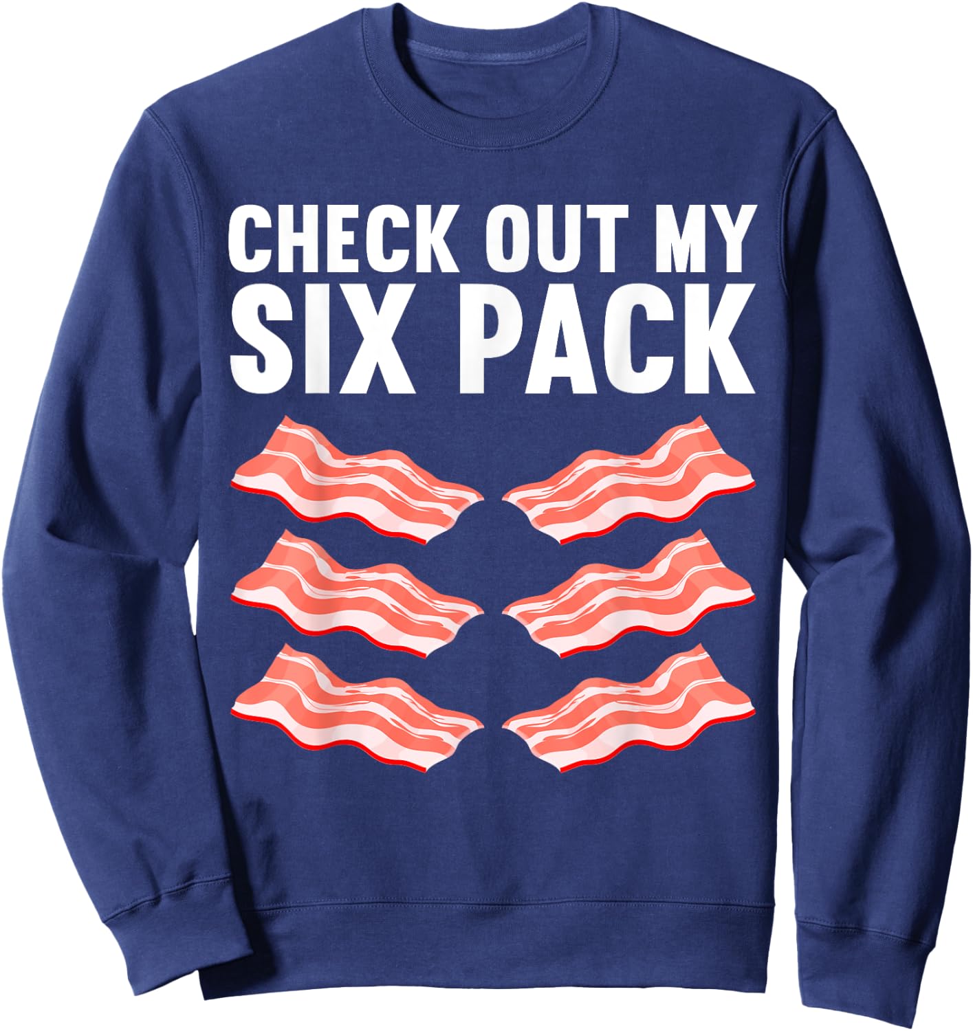 Cool Bacon Women Kids Pork Food Meat Lovers Foodie Sweatshirt - Sweatshirt | Navy