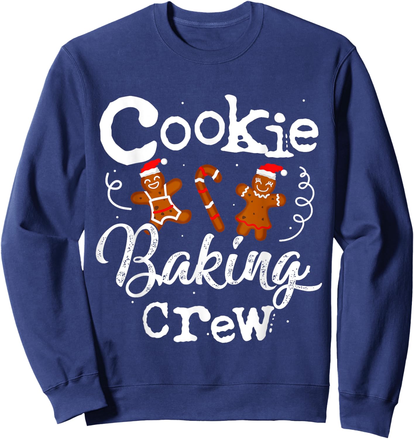 Cookie Baking Crew Baker Bake Kids Women Christmas Baking Sweatshirt - Sweatshirt | Navy