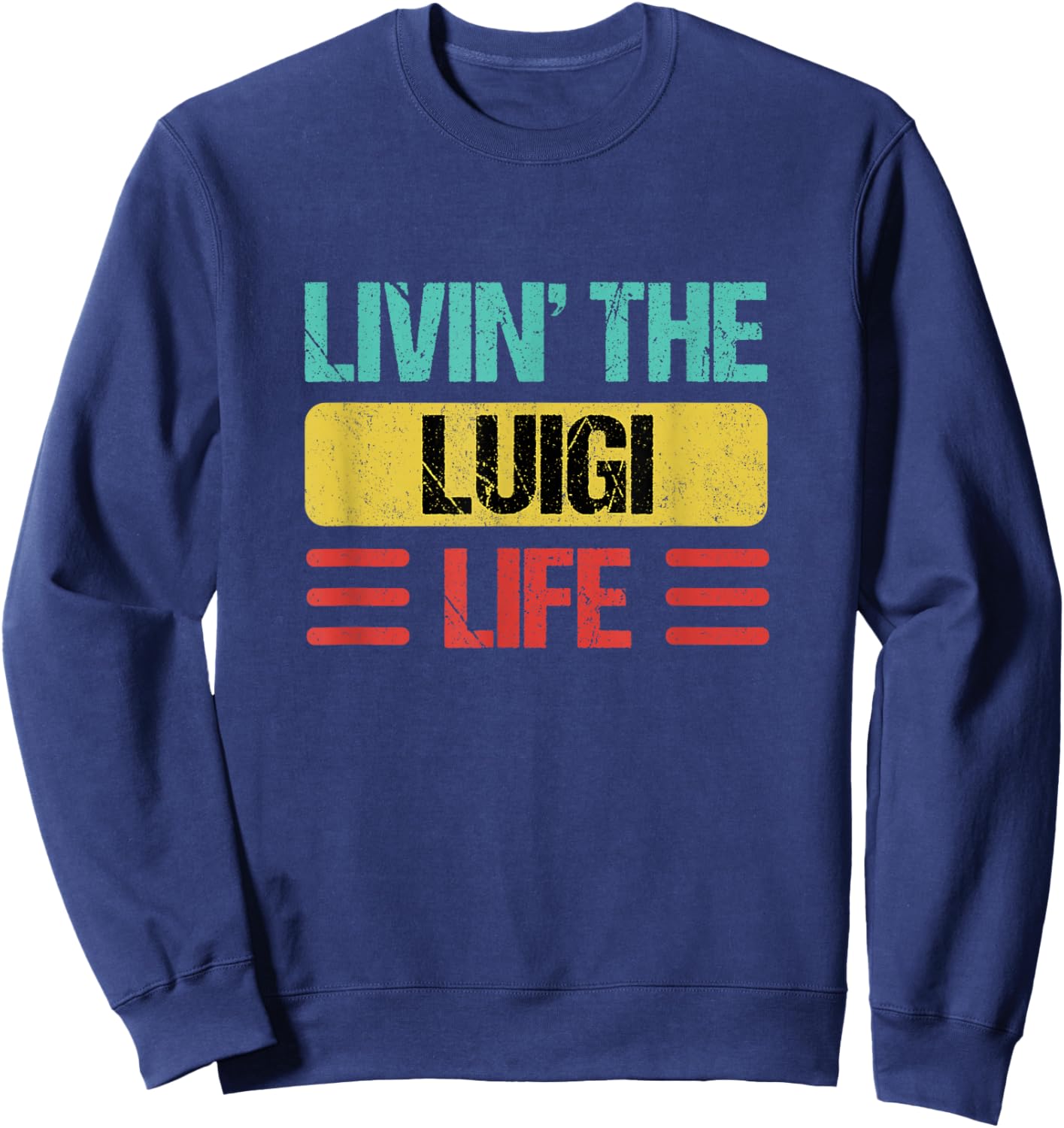 Luigi Name Sweatshirt - Sweatshirt | Navy