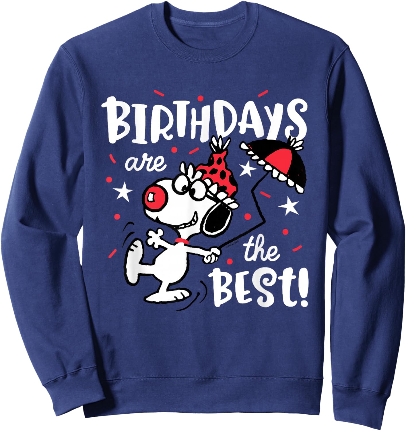 Peanuts Snoopy Birthdays Are The Best! Sweatshirt - Sweatshirt | Navy