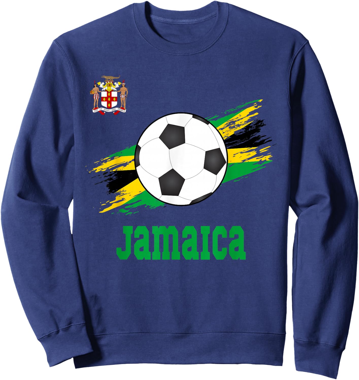 Jamaica Soccer Jamaican Football Jamaica Futbol Sweatshirt - Sweatshirt | Navy