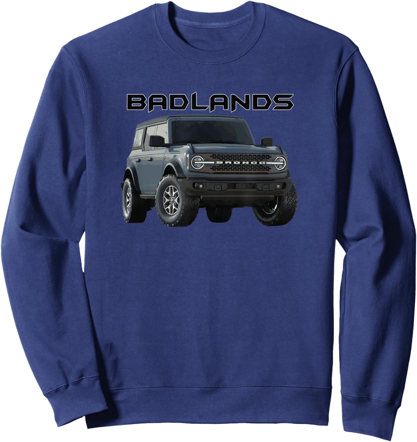 off-road vehicle SUV 4x4 badlands Sweatshirt - Sweatshirt | Navy