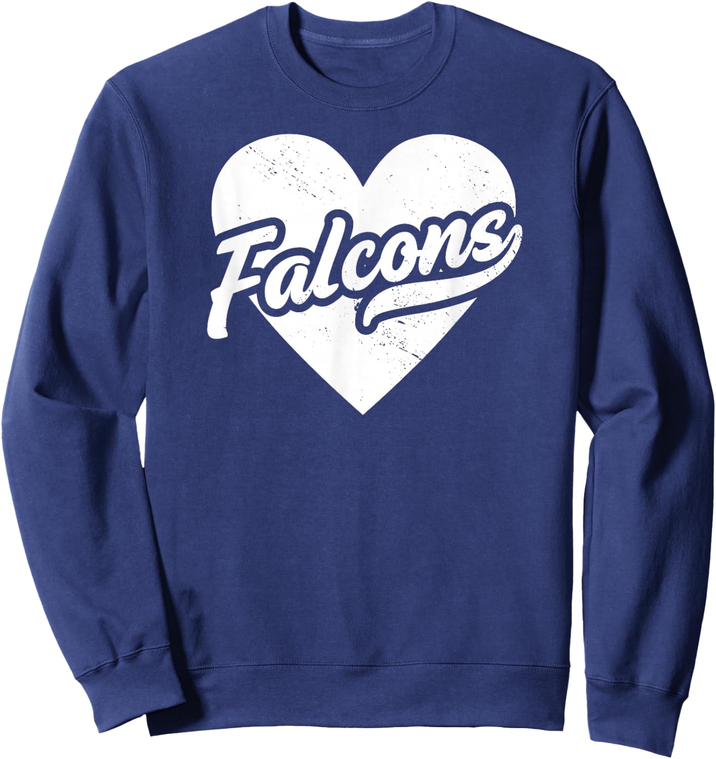 Vintage Falcons School Spirit Go Falcons Love Sweatshirt - Sweatshirt | Navy