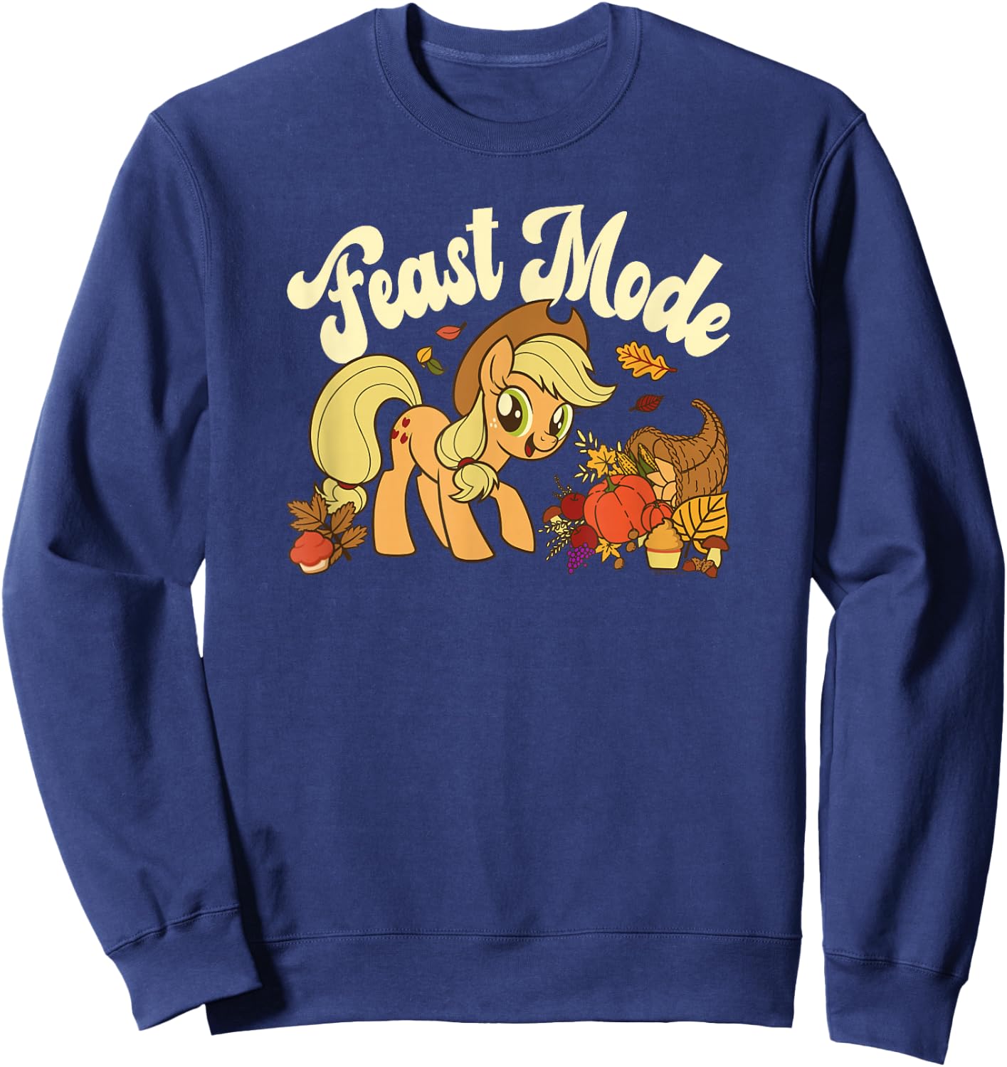 My Little Pony: Friendship Is Magic Applejack Feast Mode Sweatshirt - Sweatshirt | Navy