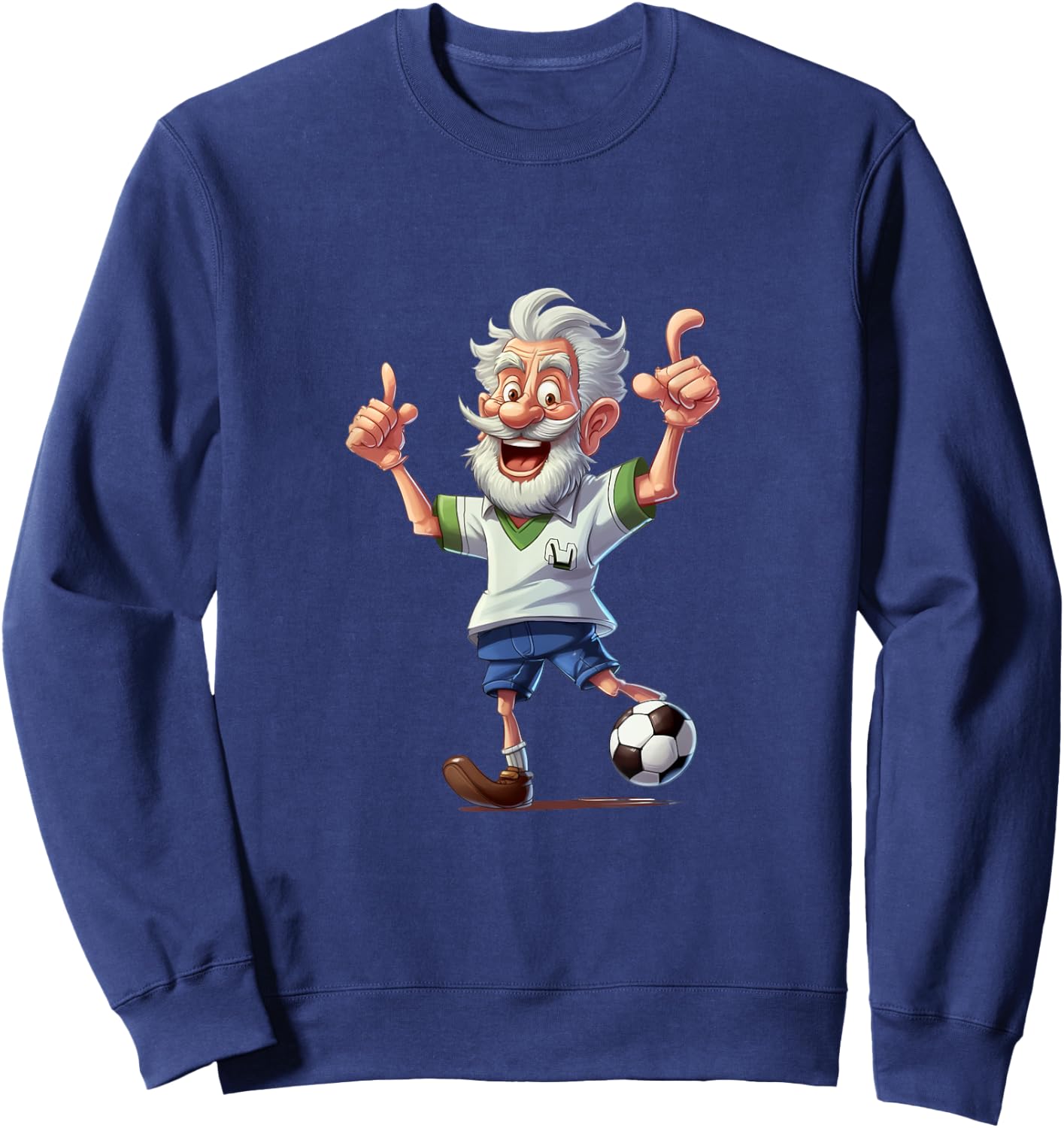 Soccer Grandpa Grandfather Soccer Football Fans Anime Kawaii Sweatshirt - Sweatshirt | Navy