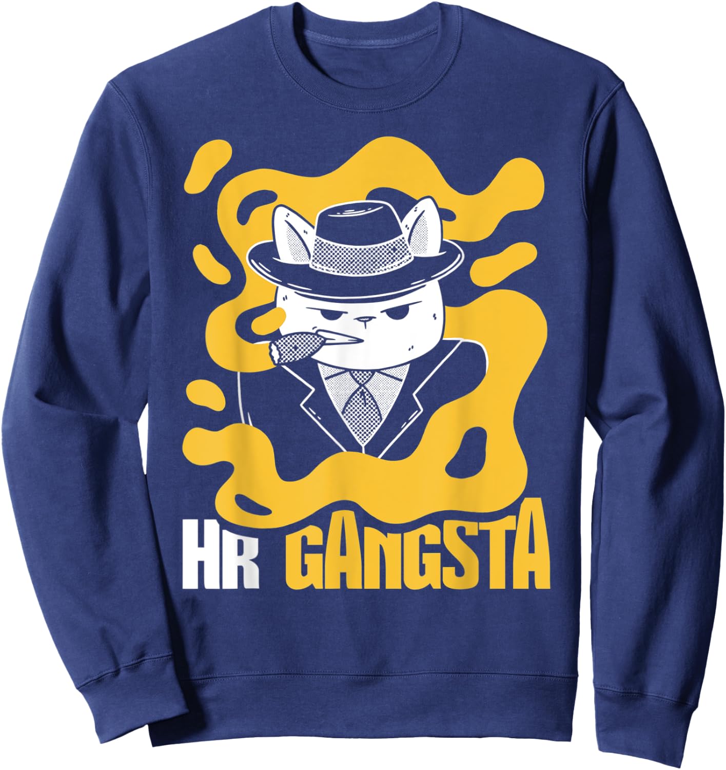 HR Gangsta Costume Funny Human Resource Sweatshirt - Sweatshirt | Navy