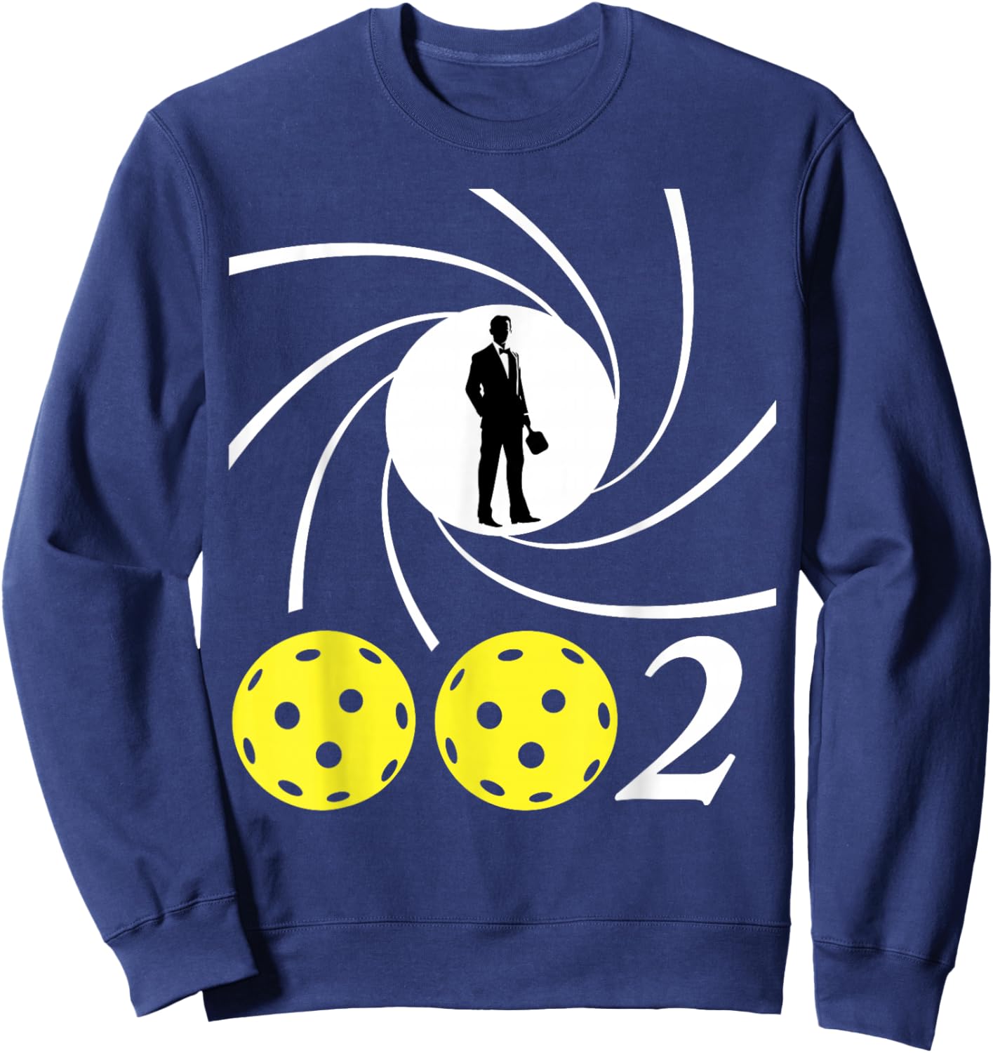 The Pickleball People Black Checkered - Small - Short Sleeve - - Regular Fit - Humorous, Playful, Modern - Father's Day - Fun - Pickleball - 1 Count Sweatshirt - Sweatshirt | Navy