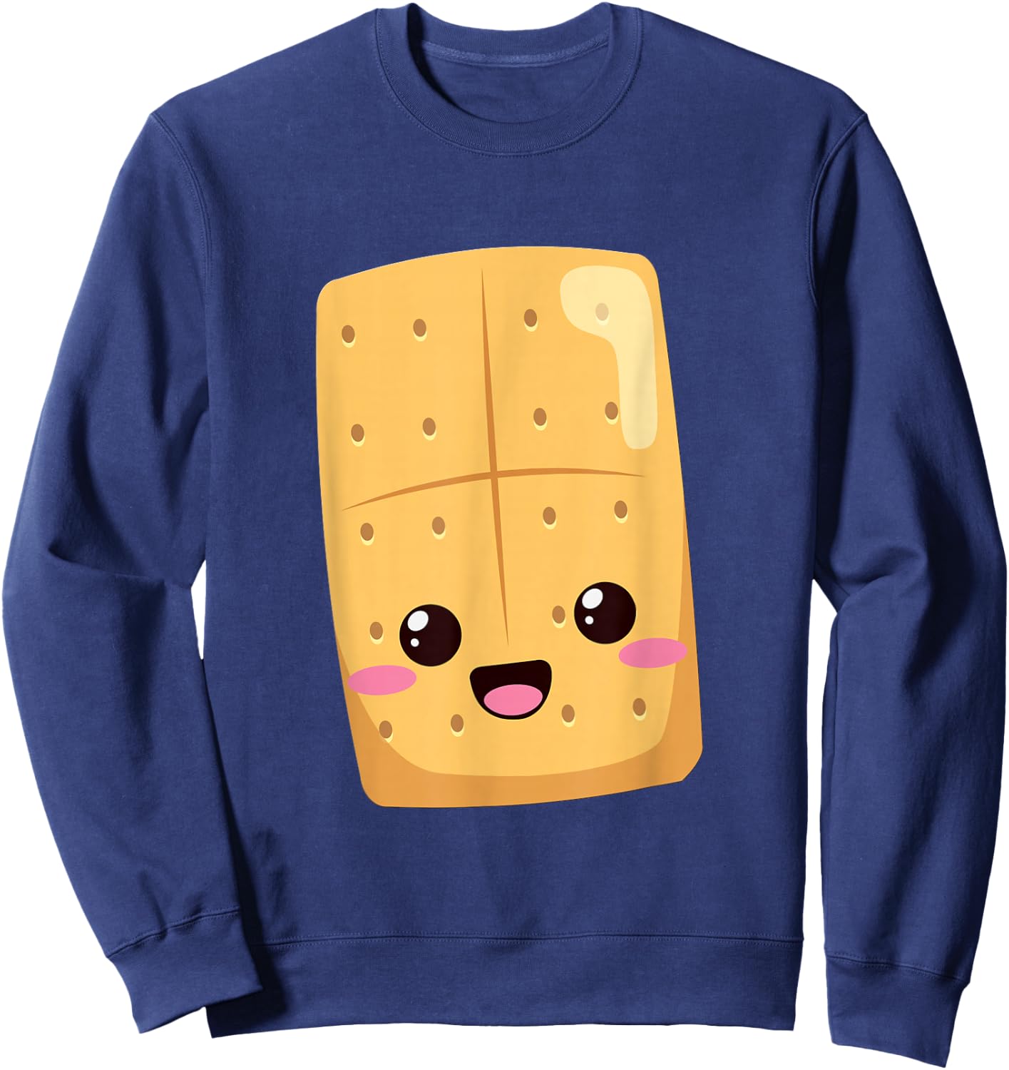 Kawaii Halloween Group Costume Party S'Mores Graham Cracker Sweatshirt - Sweatshirt | Navy