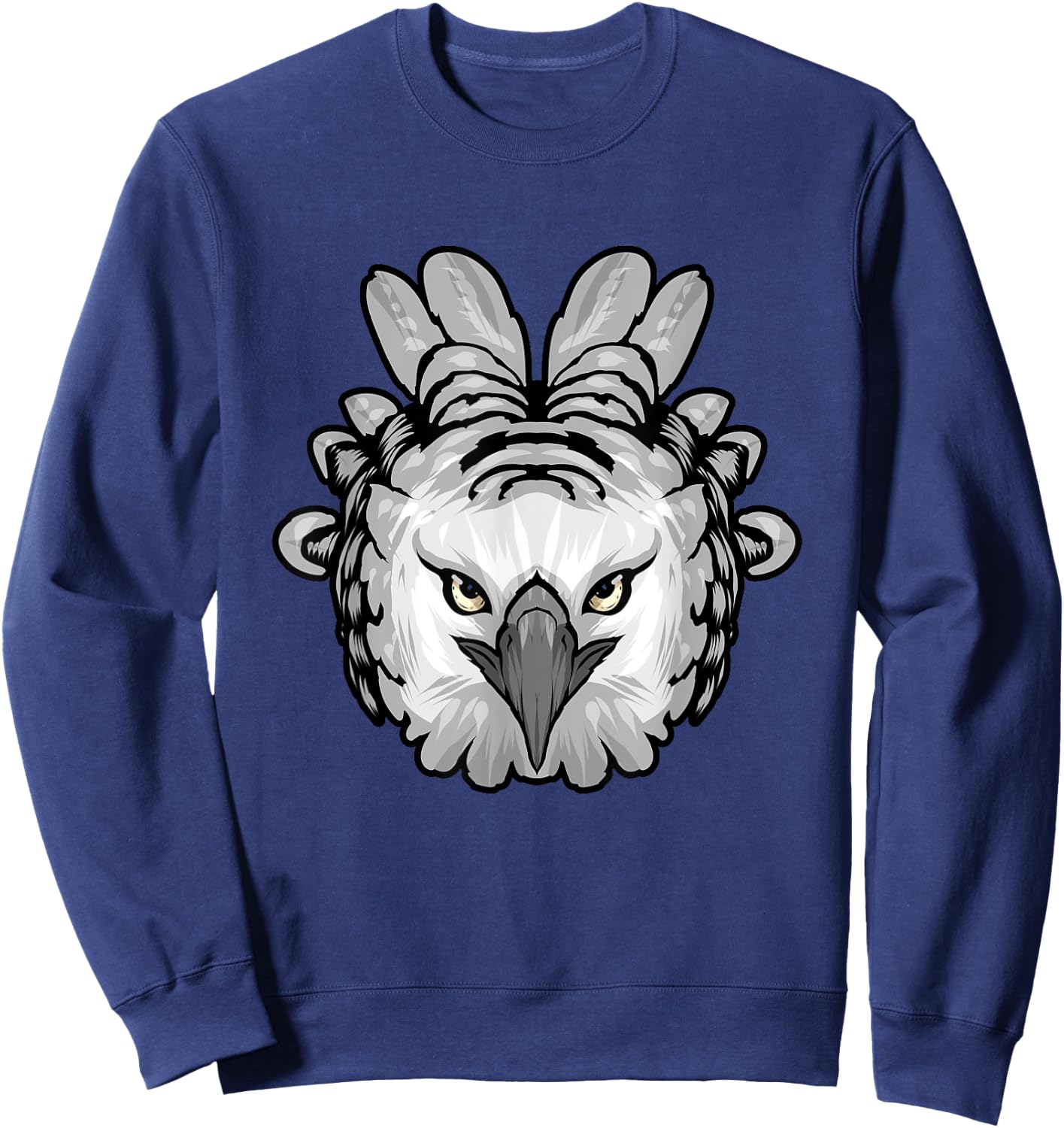 Harpy Eagle Head Raptor Birds Bird Lover Harpy Eagle Sweatshirt - Sweatshirt | Navy