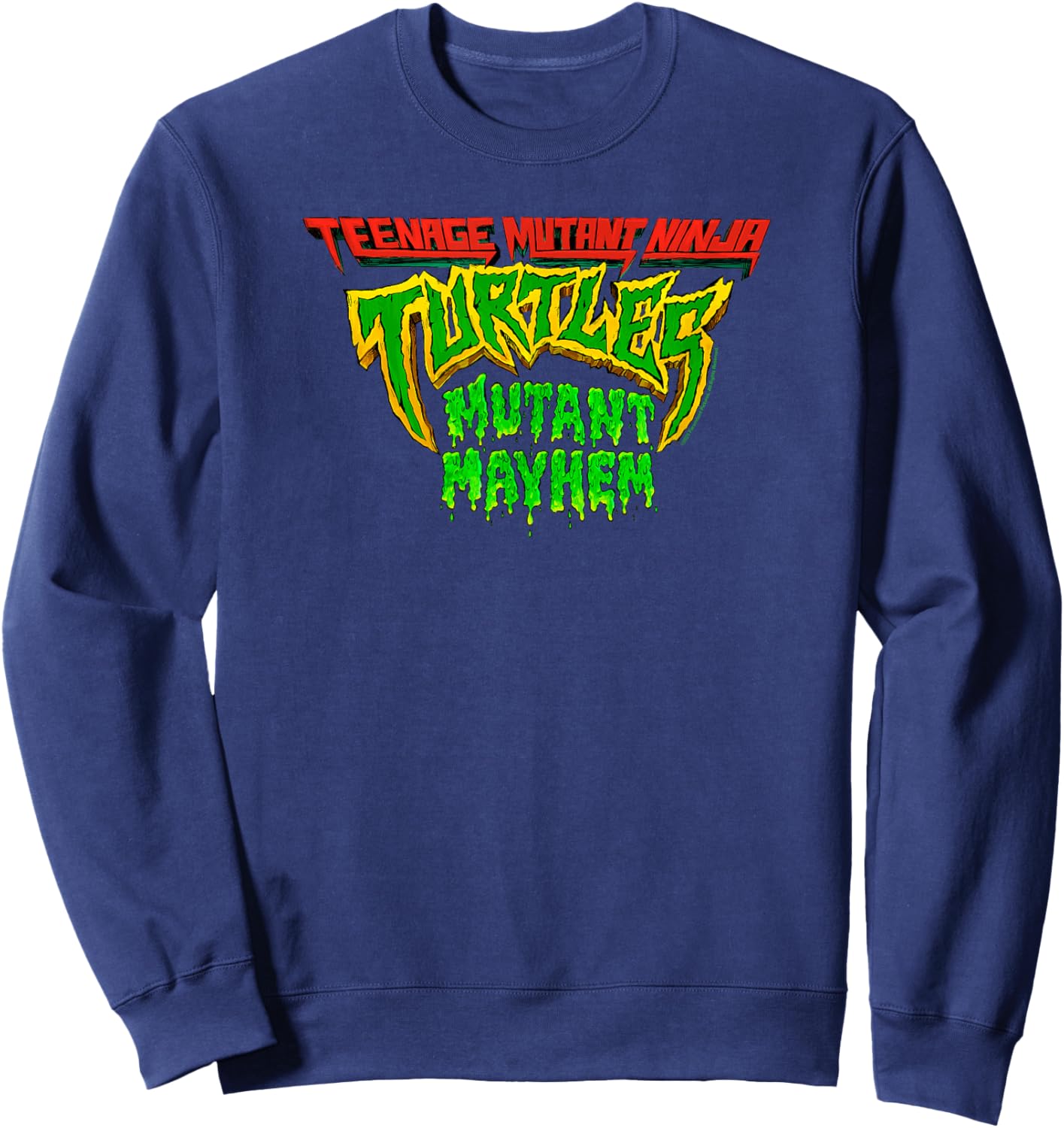 Teenage Mutant Ninja Turtles: Mutant Mayhem Slime Retro Logo Sweatshirt - Sweatshirt | Navy