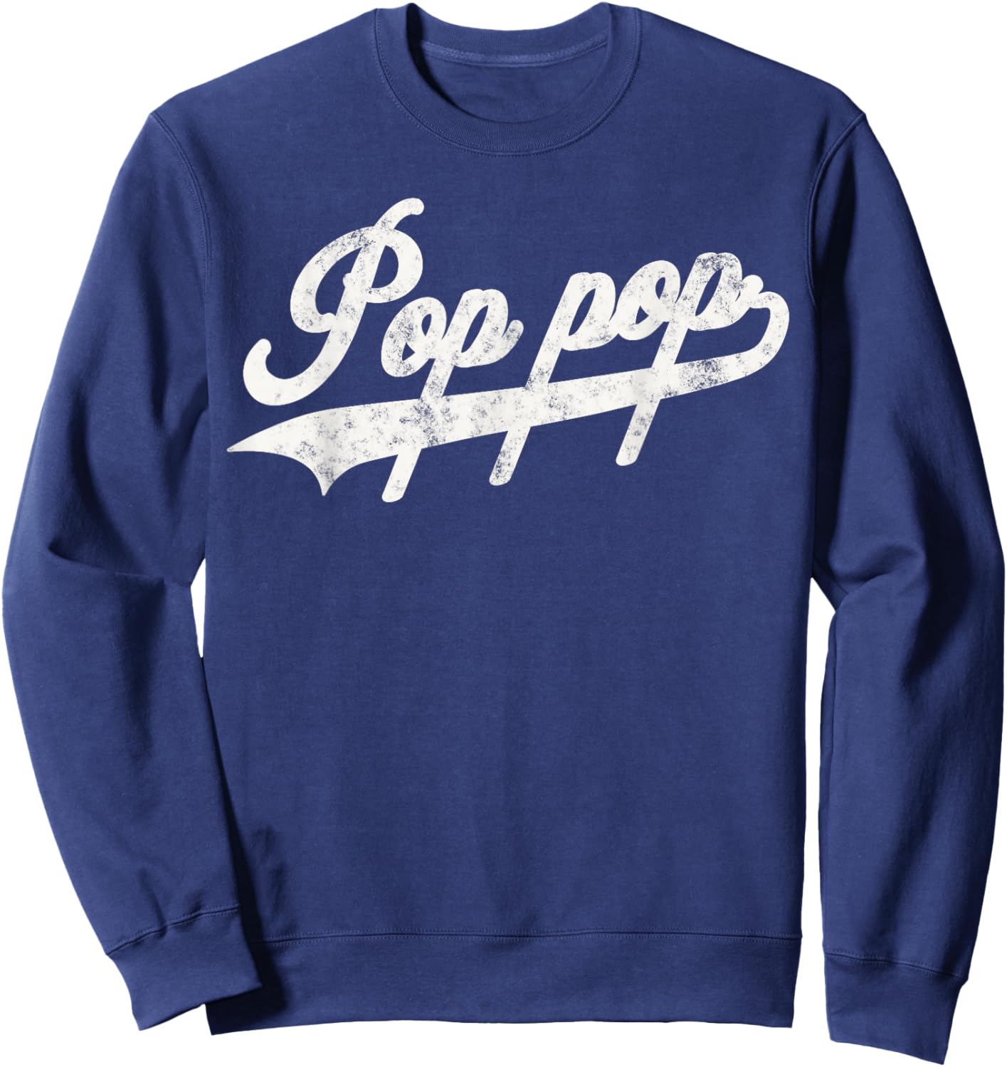 Pop pop Retro Style Father’s day Gift Papa Grandpa Sweatshirt - Sweatshirt | Navy