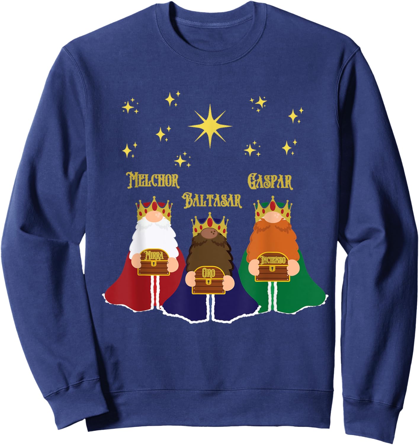 Three Kings Day Epiphany Celebration Christianity Sweatshirt - Sweatshirt | Navy