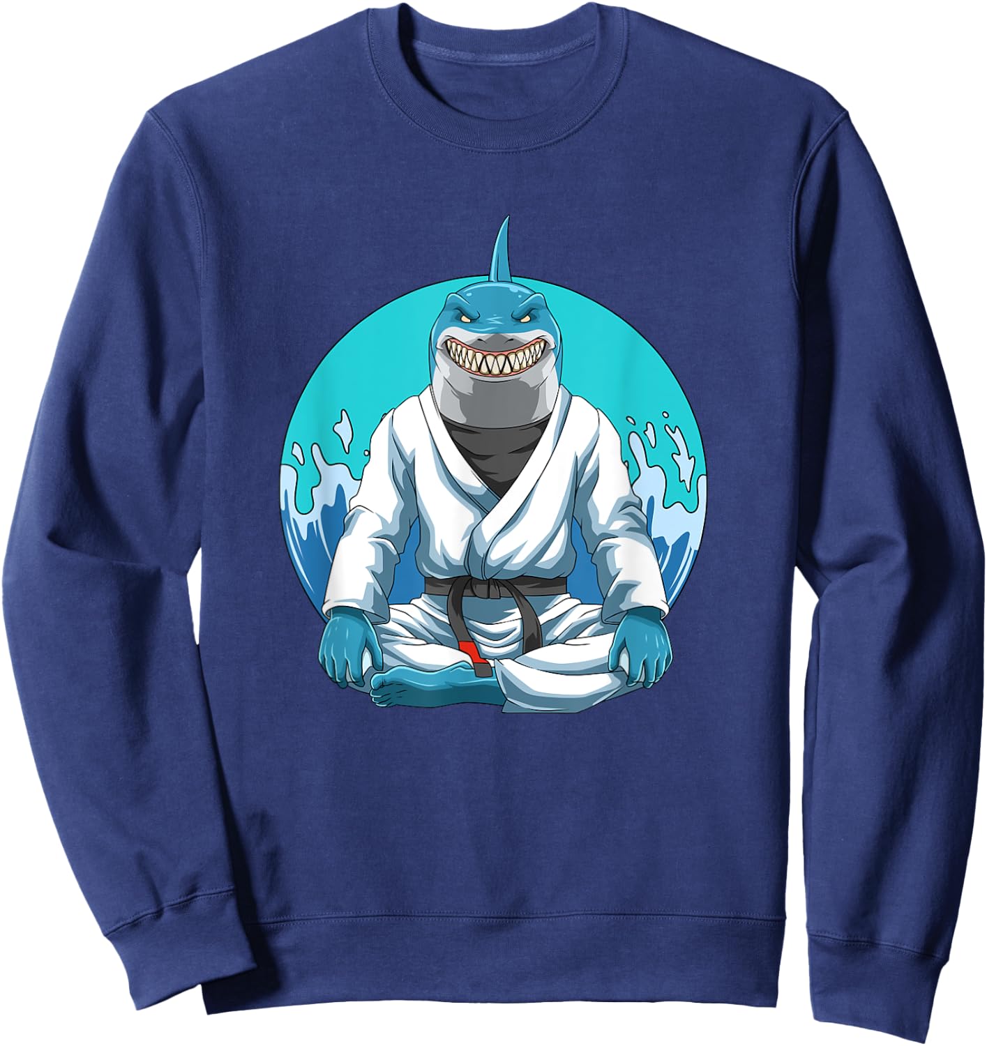 Jiu Jitsu Shark Sweatshirt - Sweatshirt | Navy