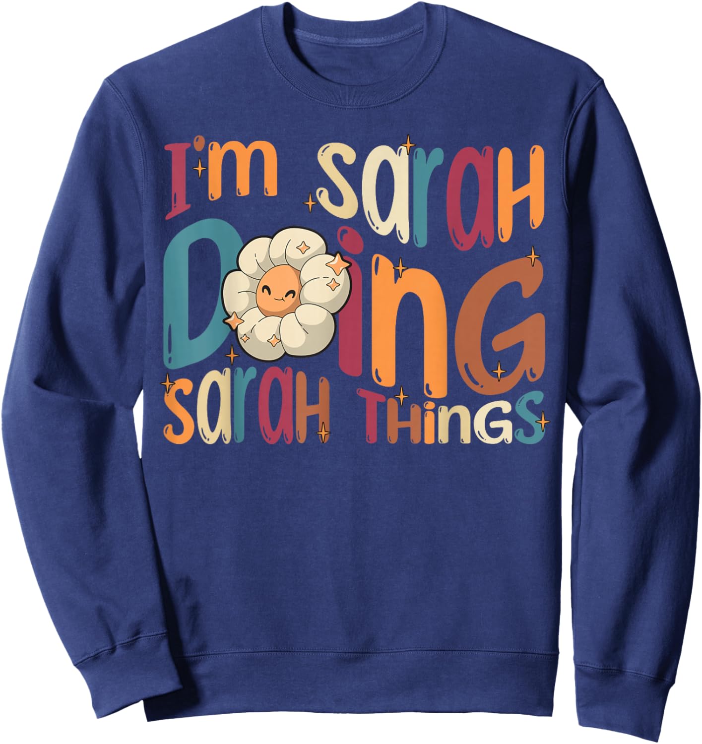Sarah's Groovy Retro Sweatshirt - Sweatshirt | Navy