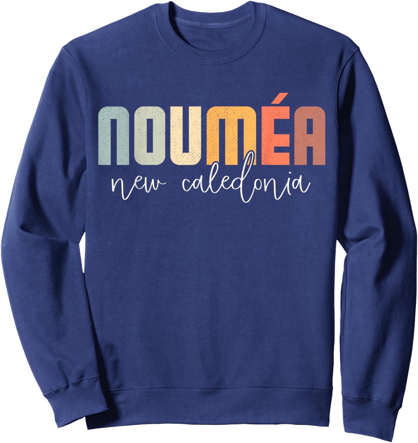 Nouméa New Caledonia Retro Vintage Sweatshirt - Sweatshirt | Navy
