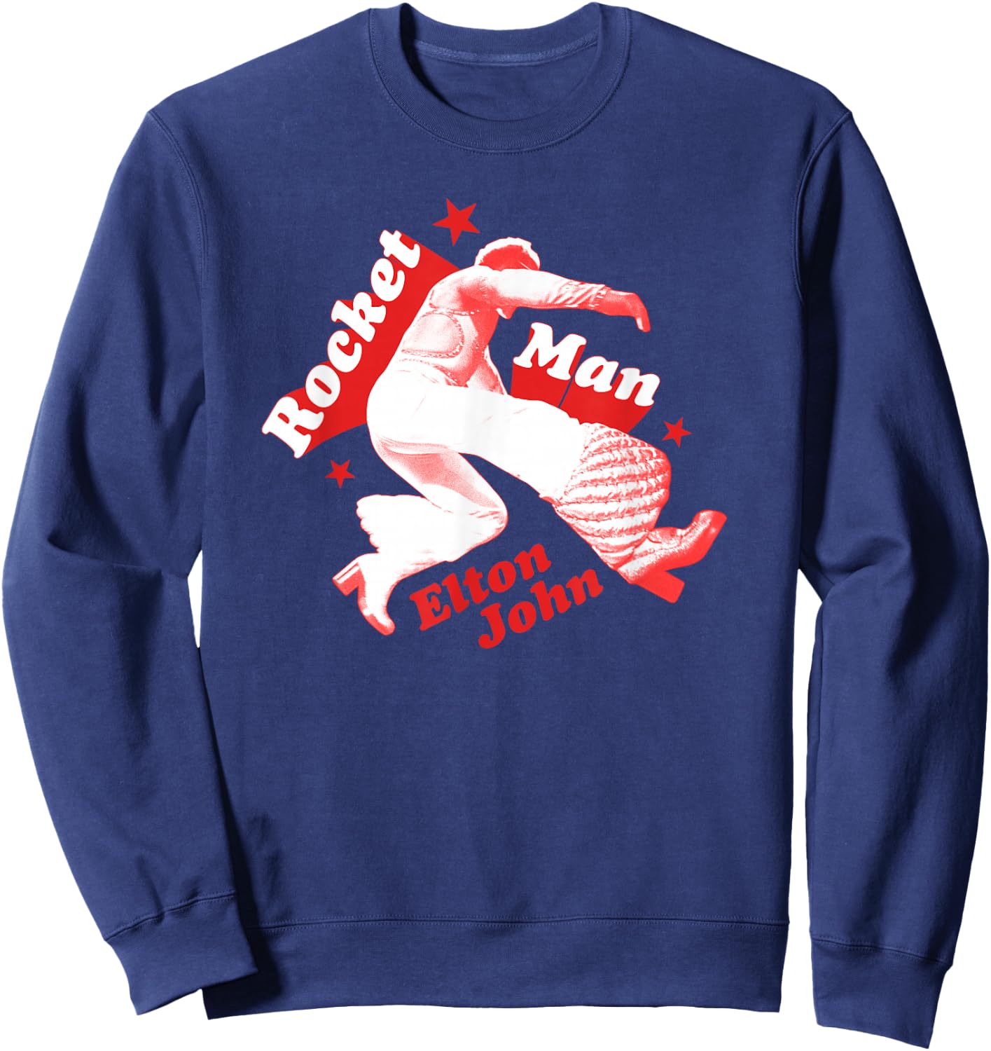 Official Elton John Rocket Man Sweatshirt - Sweatshirt | Navy