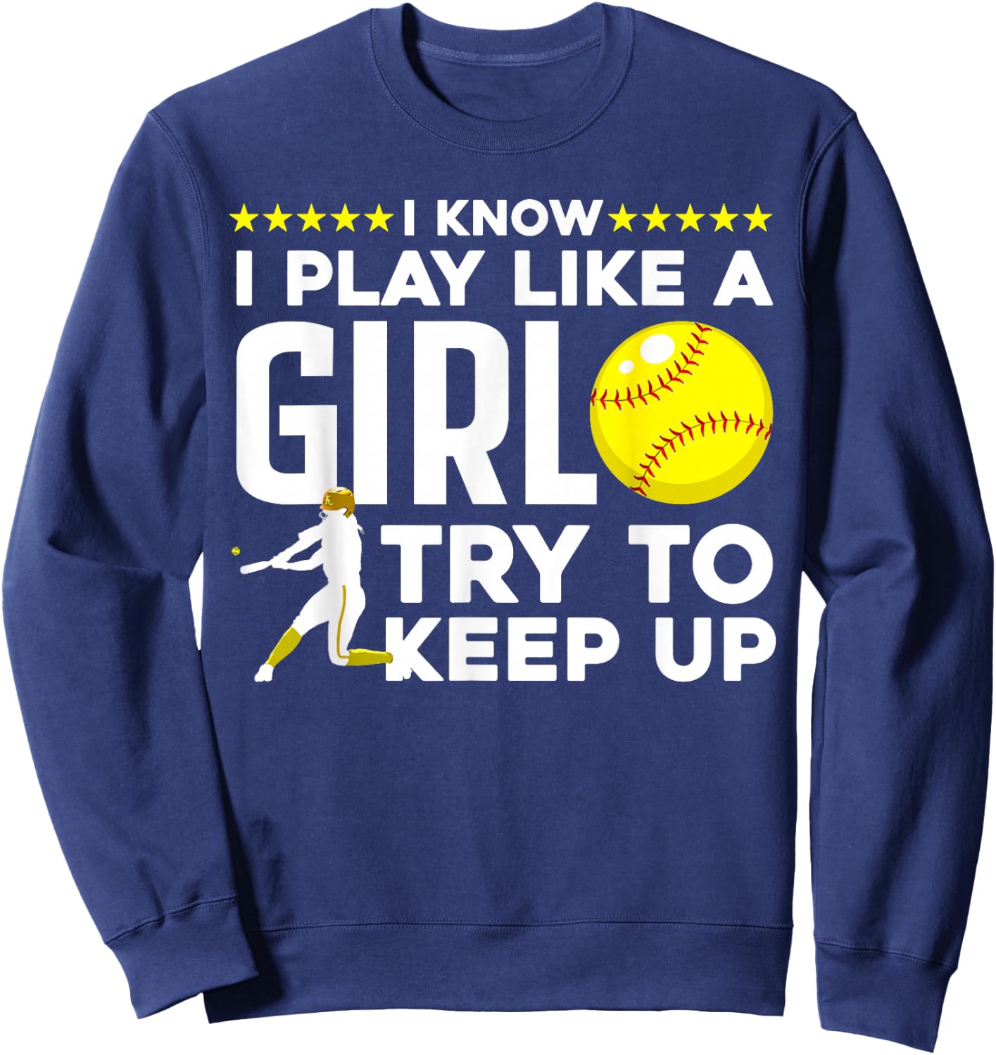 Cool Softball Girls Baseball Catcher Pitcher Coach Sweatshirt - Sweatshirt | Navy