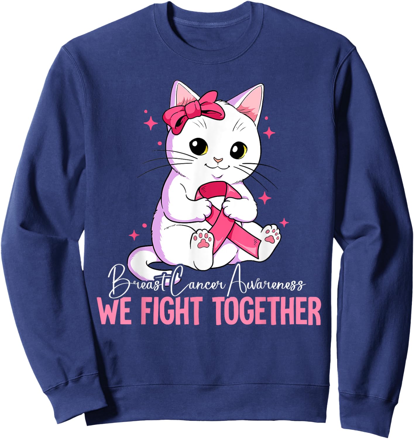 Breast Cancer Awareness Sweatshirt - Sweatshirt | Navy