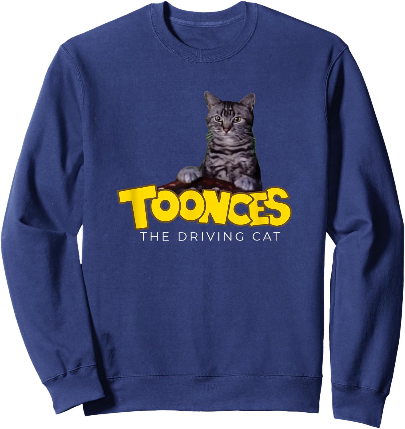 Toonces The Driving Cat Sweatshirt - Sweatshirt | Navy