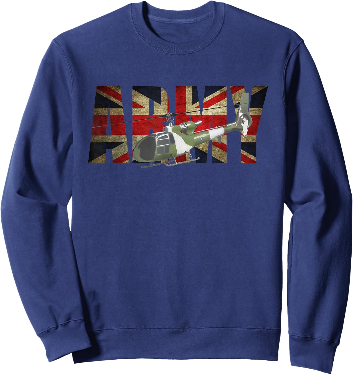 British Army Gazelle Helicopter Sweatshirt - Sweatshirt | Navy