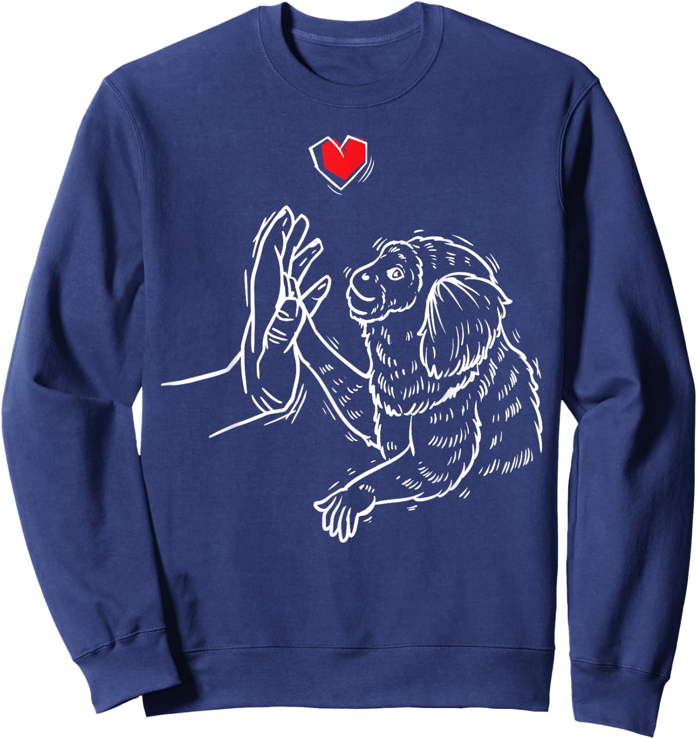 Marmoset Monkey With Hand Sweatshirt - Sweatshirt | Navy